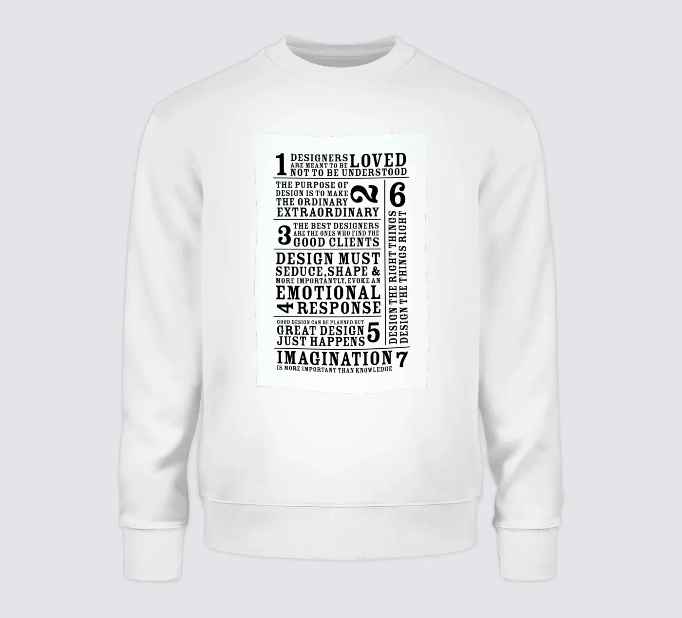 7 Rules felpa da Mr Cup