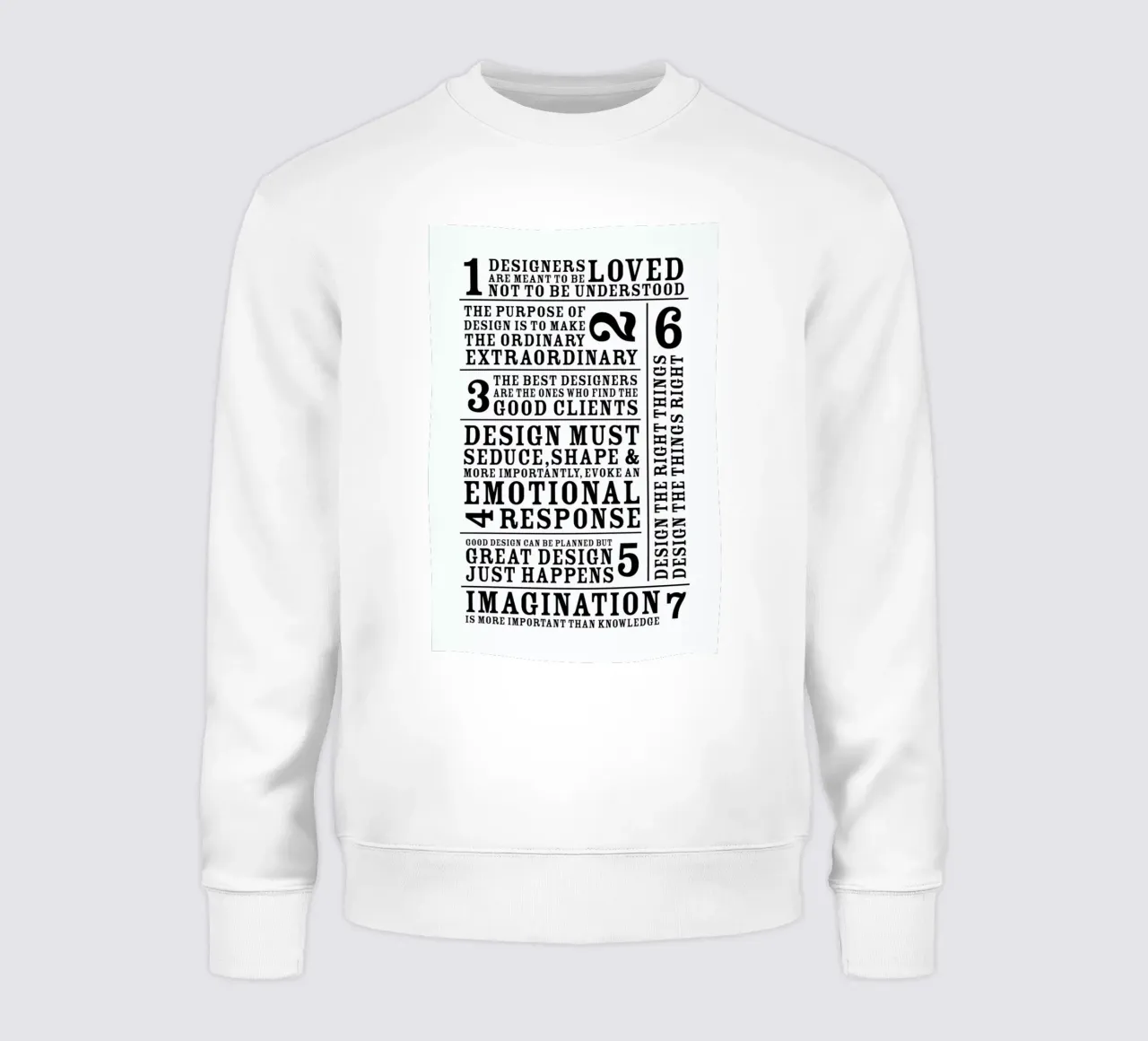 7 Rules Sweatshirt von Mr Cup