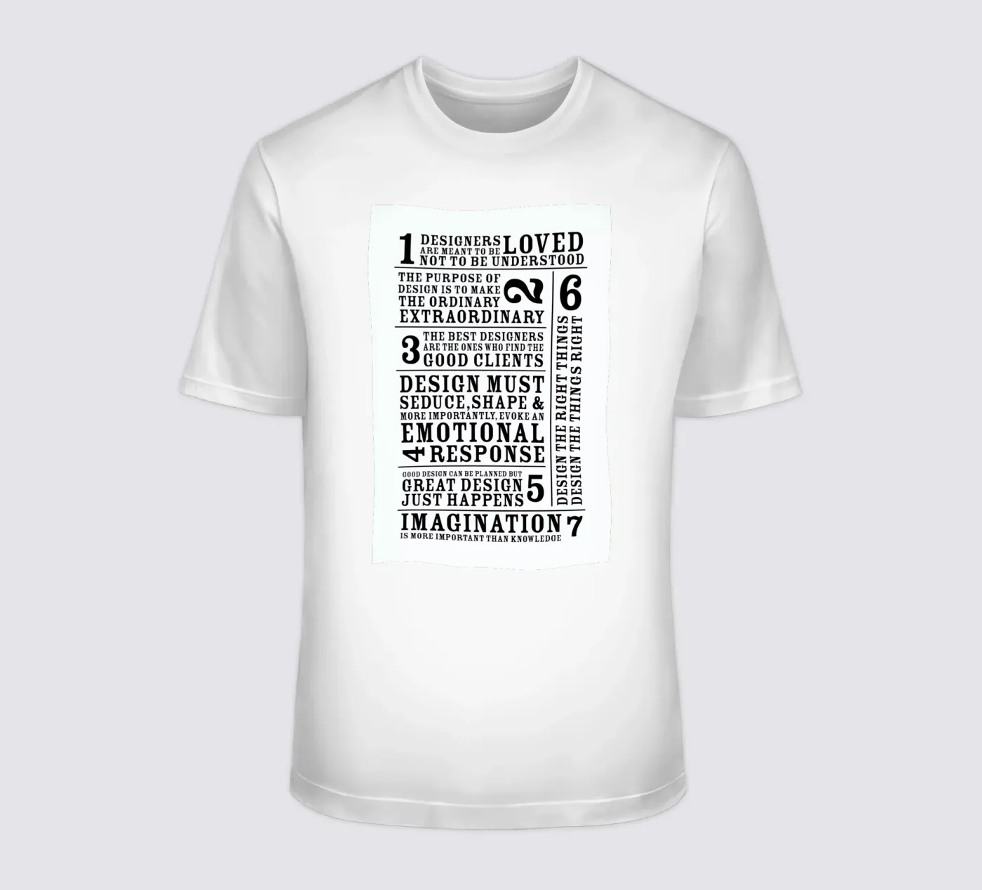 7 Rules t-shirt da Mr Cup