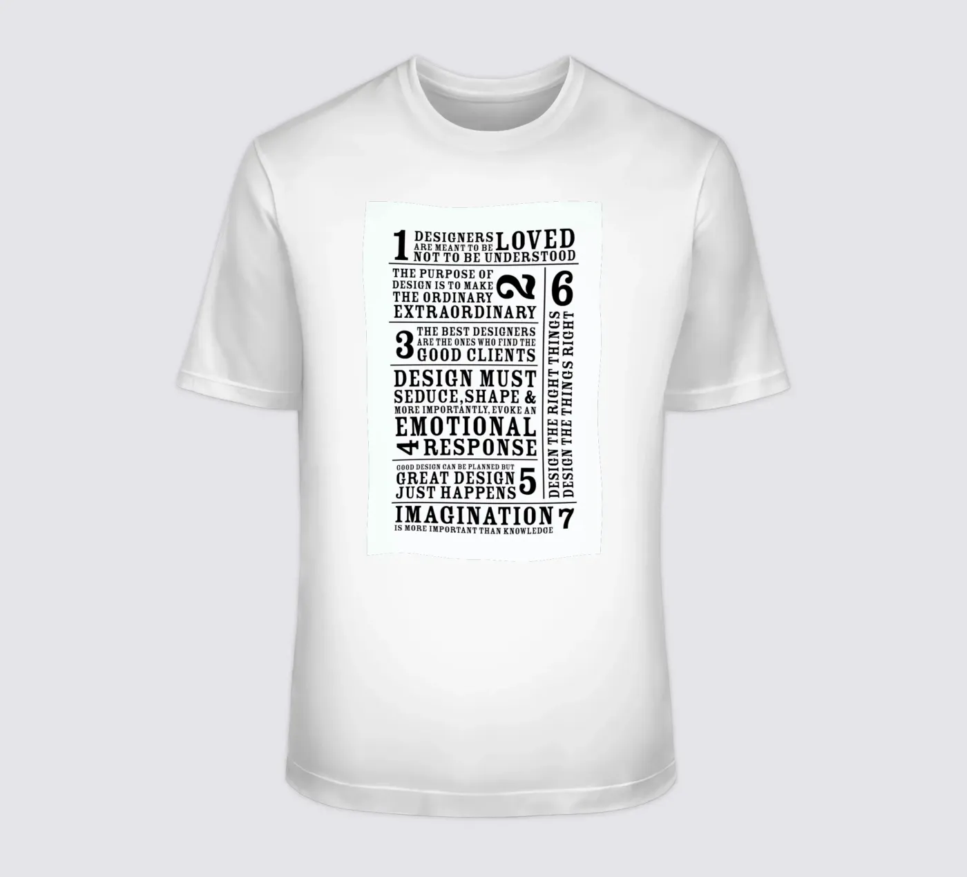 7 Rules t-shirt da Mr Cup