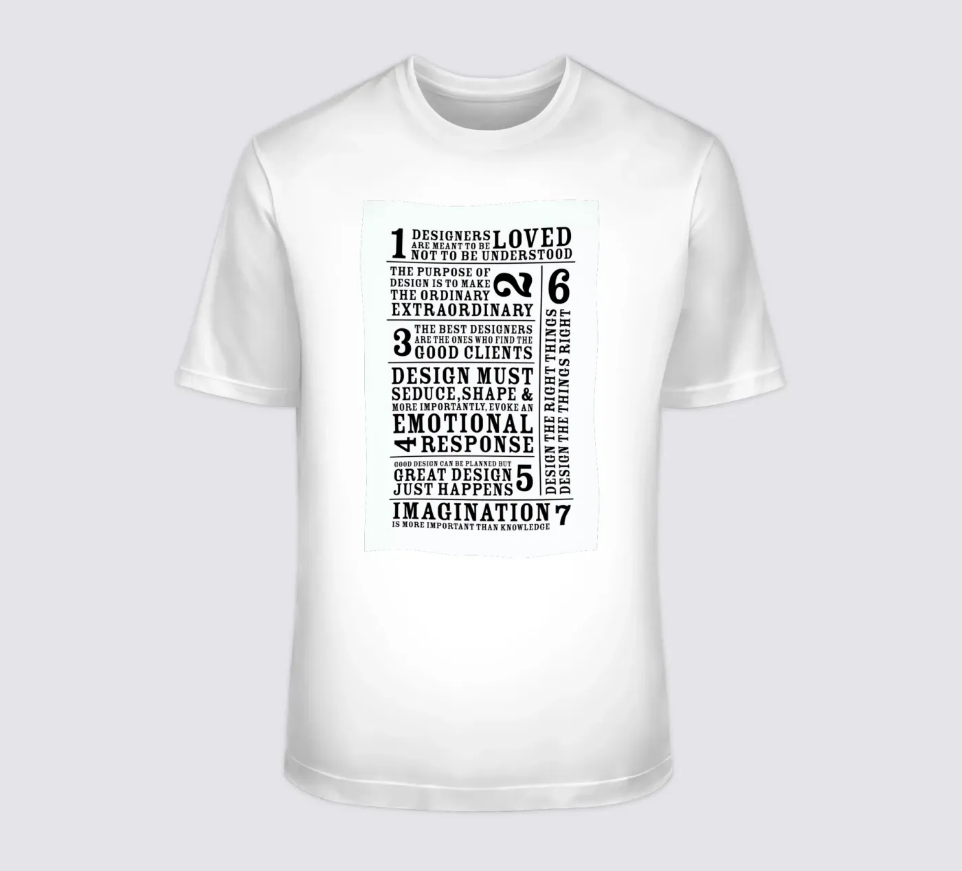 7 Rules t-shirt da Mr Cup