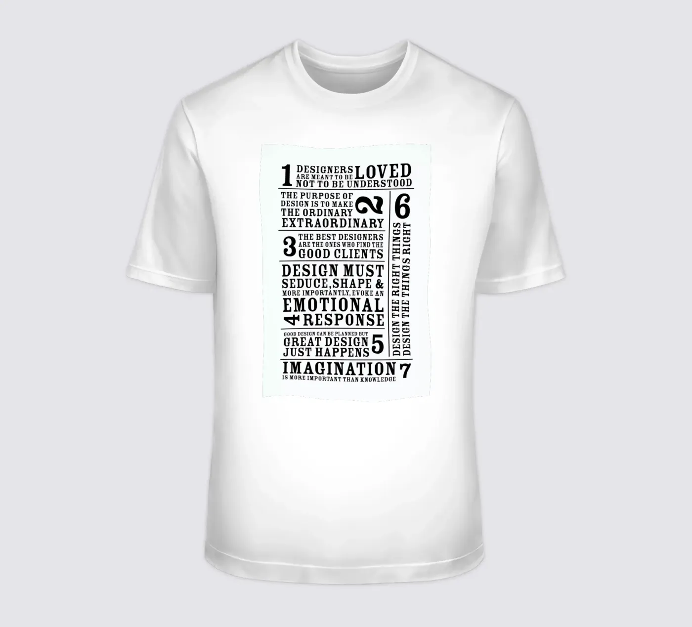 7 Rules t-shirt da Mr Cup