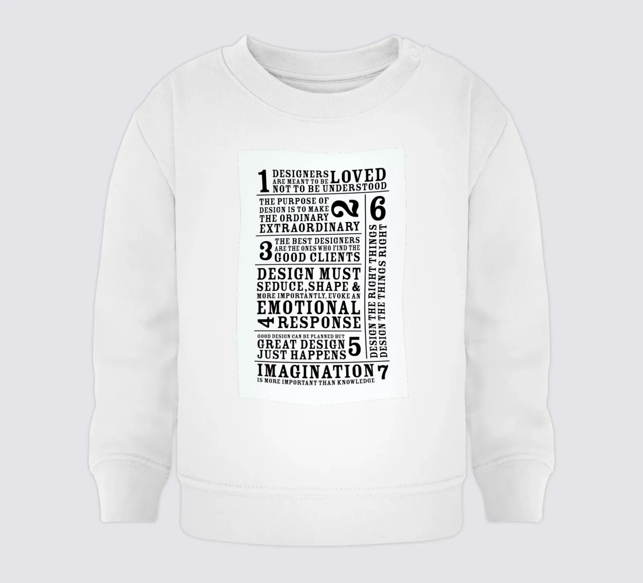 7 Rules felpa neonato da Mr Cup