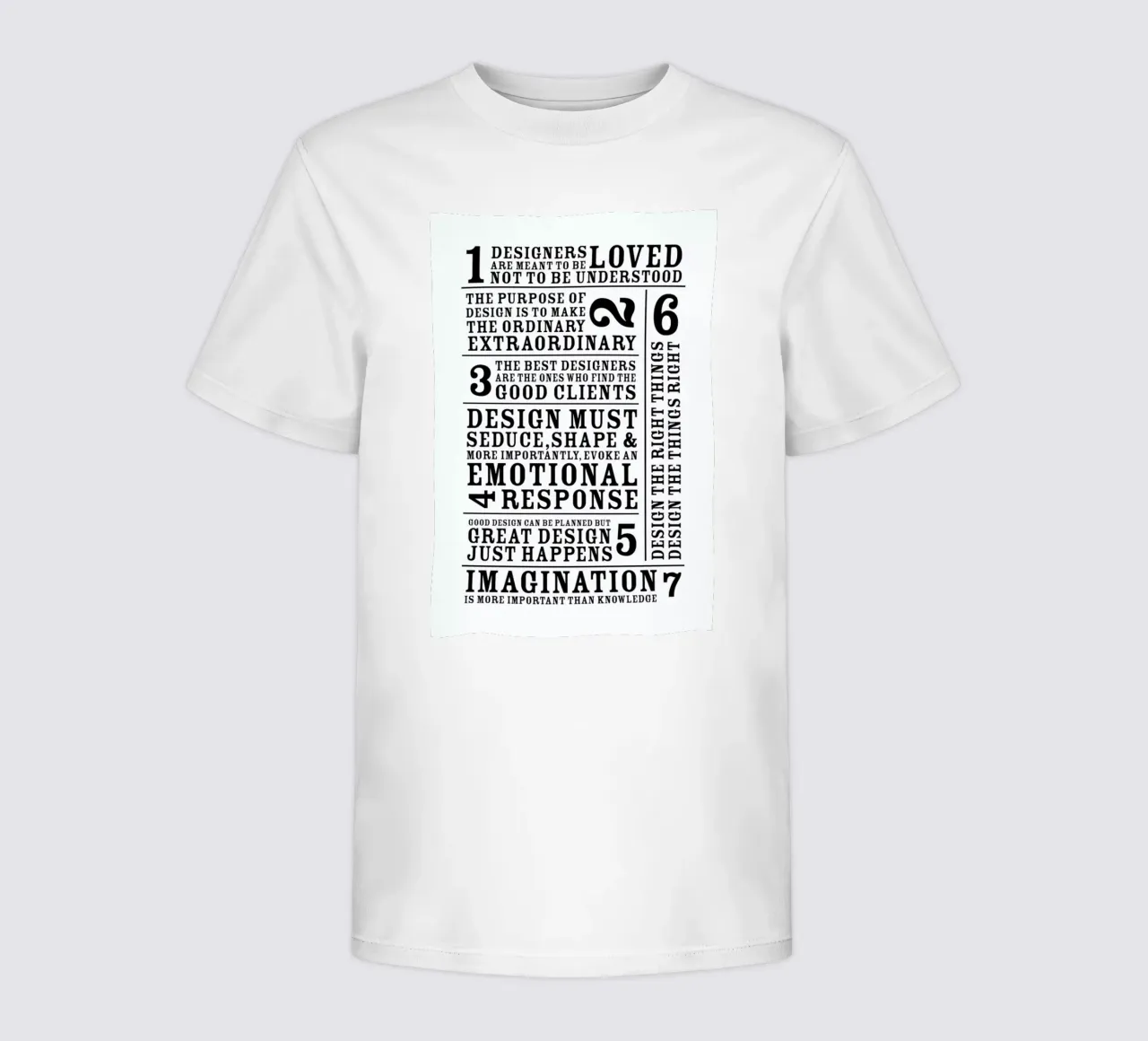 7 Rules t-shirt bambini da Mr Cup