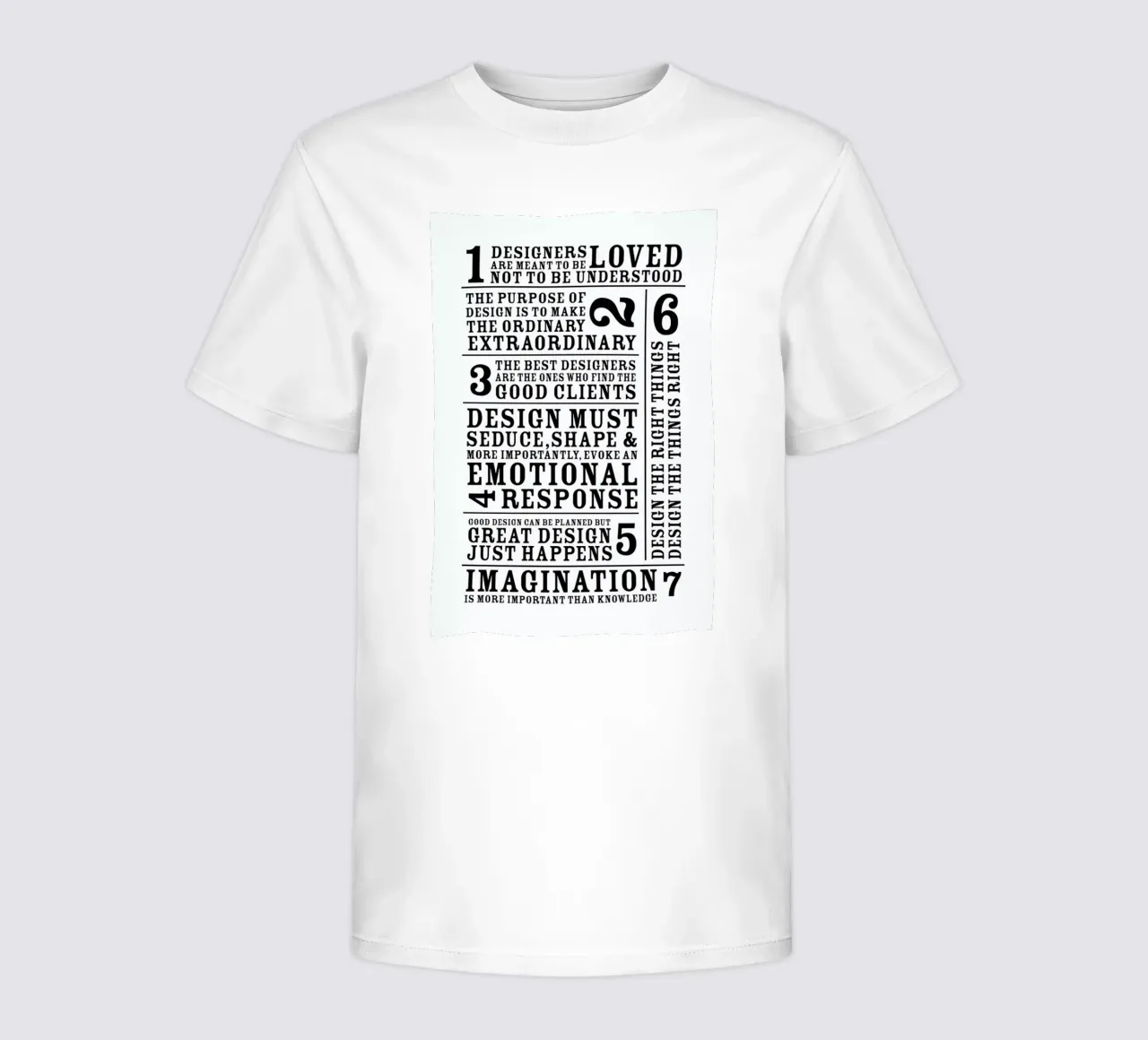 7 Rules t-shirt bambini da Mr Cup