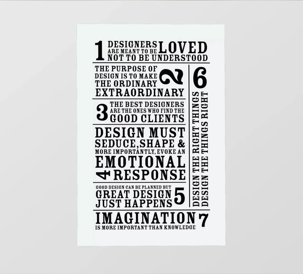 7 Rules telo in pvc da Mr Cup