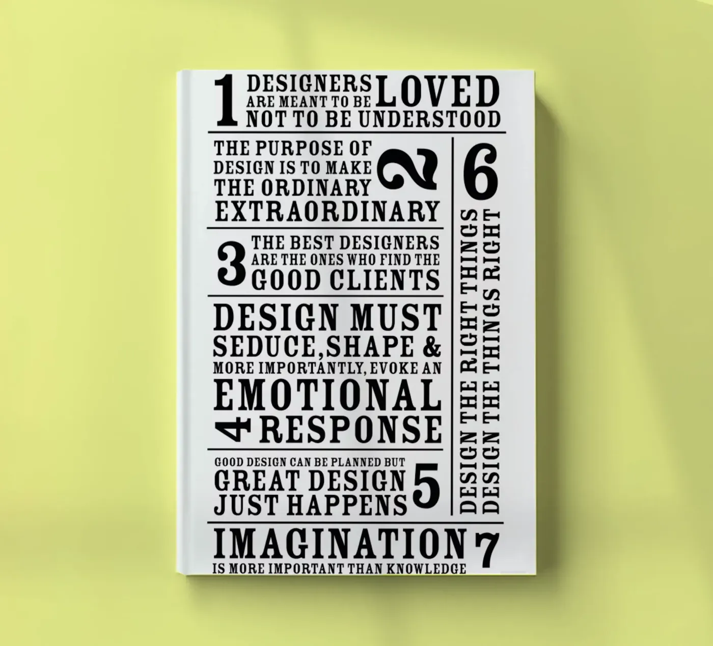 7 Rules notebook by Mr Cup