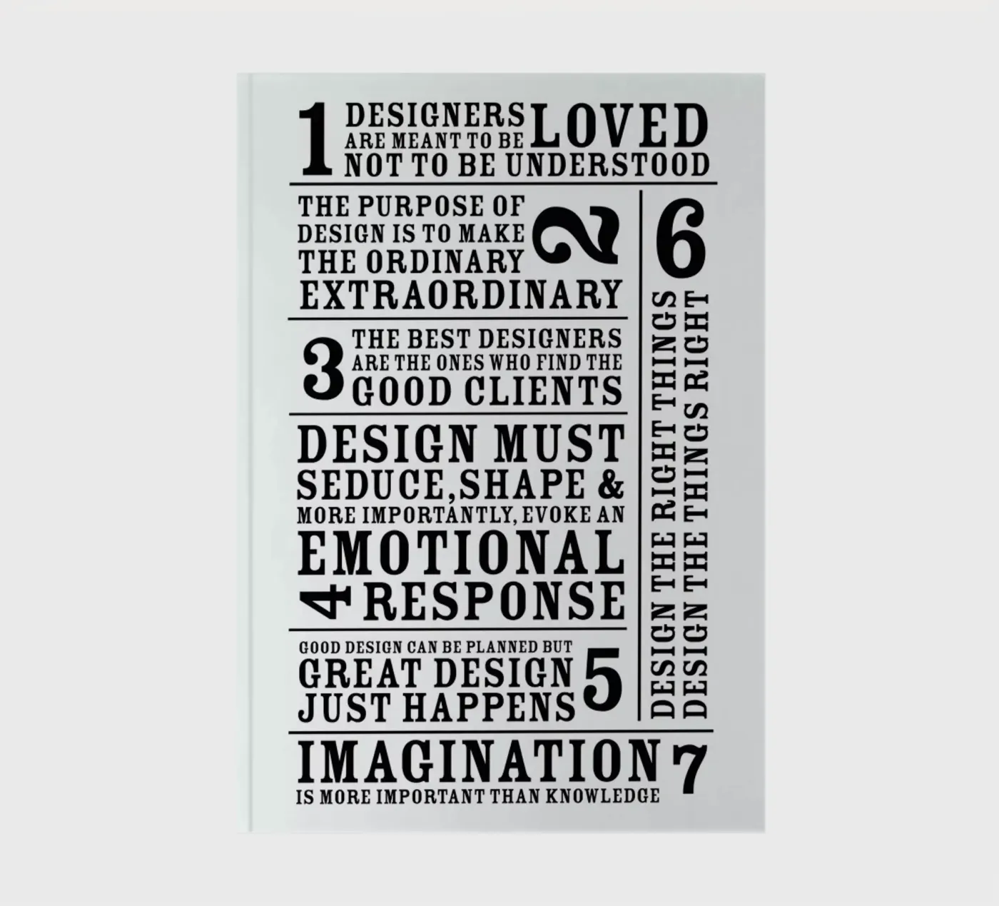 7 Rules notebook by Mr Cup