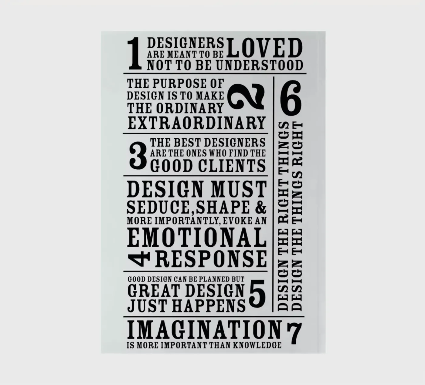 7 Rules notebook by Mr Cup