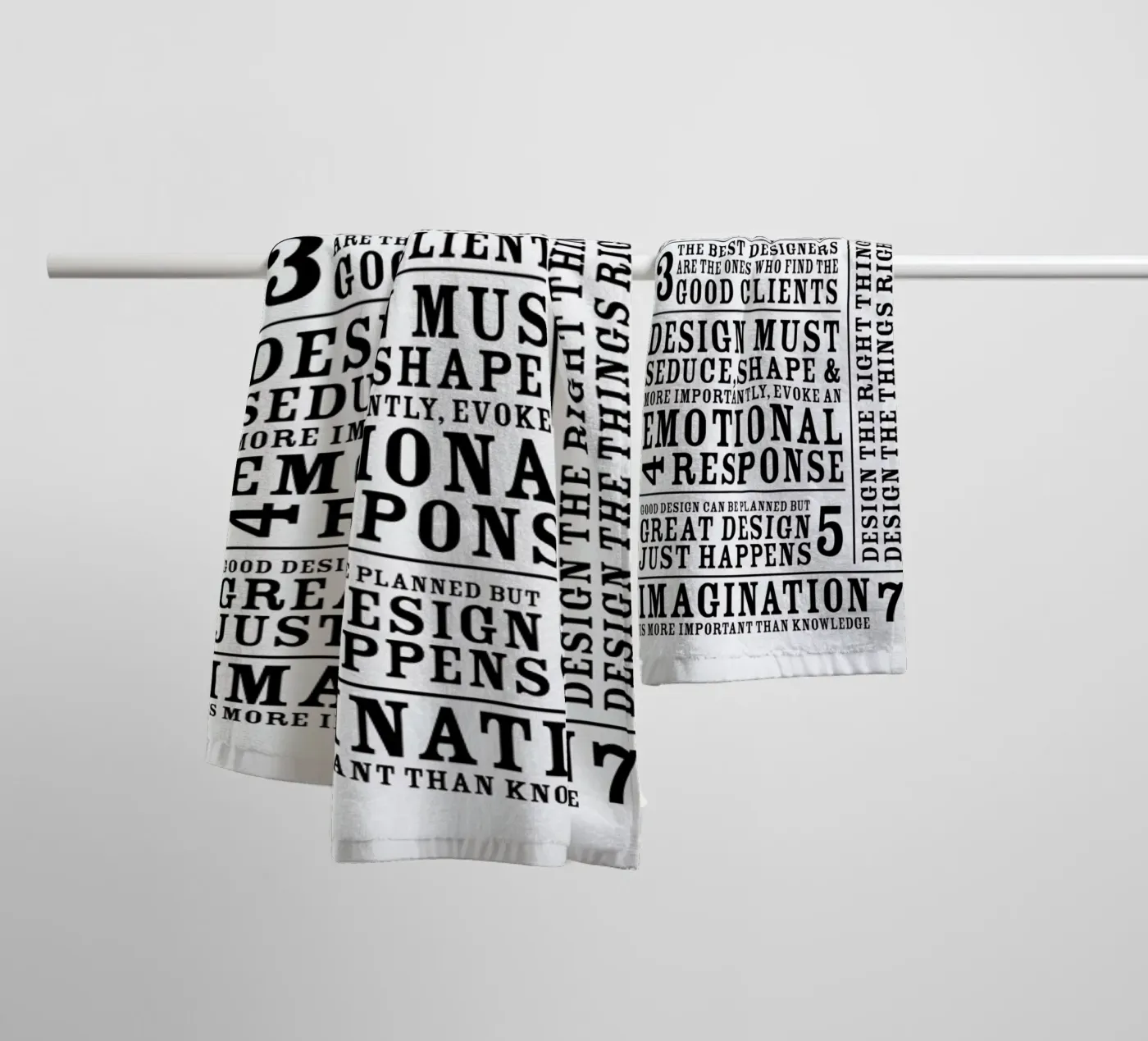 7 Rules asciugamano da bagno da Mr Cup