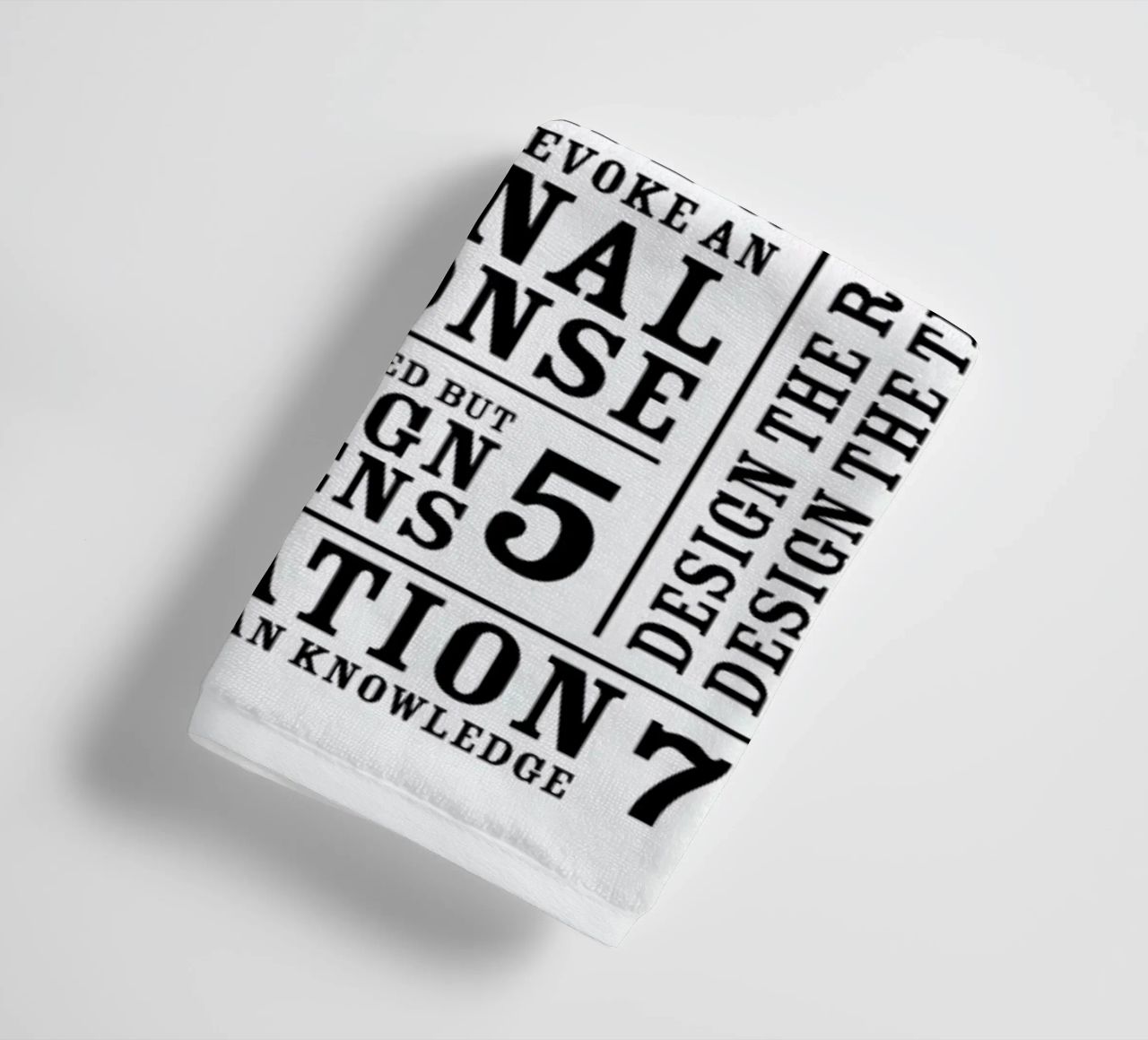 7 Rules serviette de bain de Mr Cup