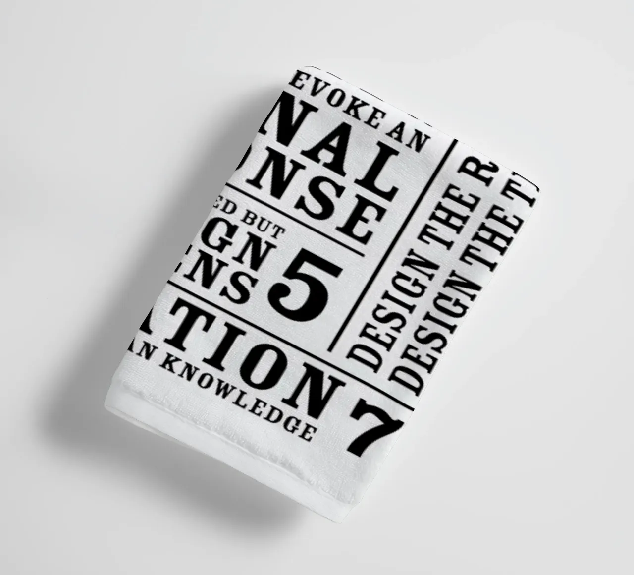 7 Rules badhanddoek van Mr Cup