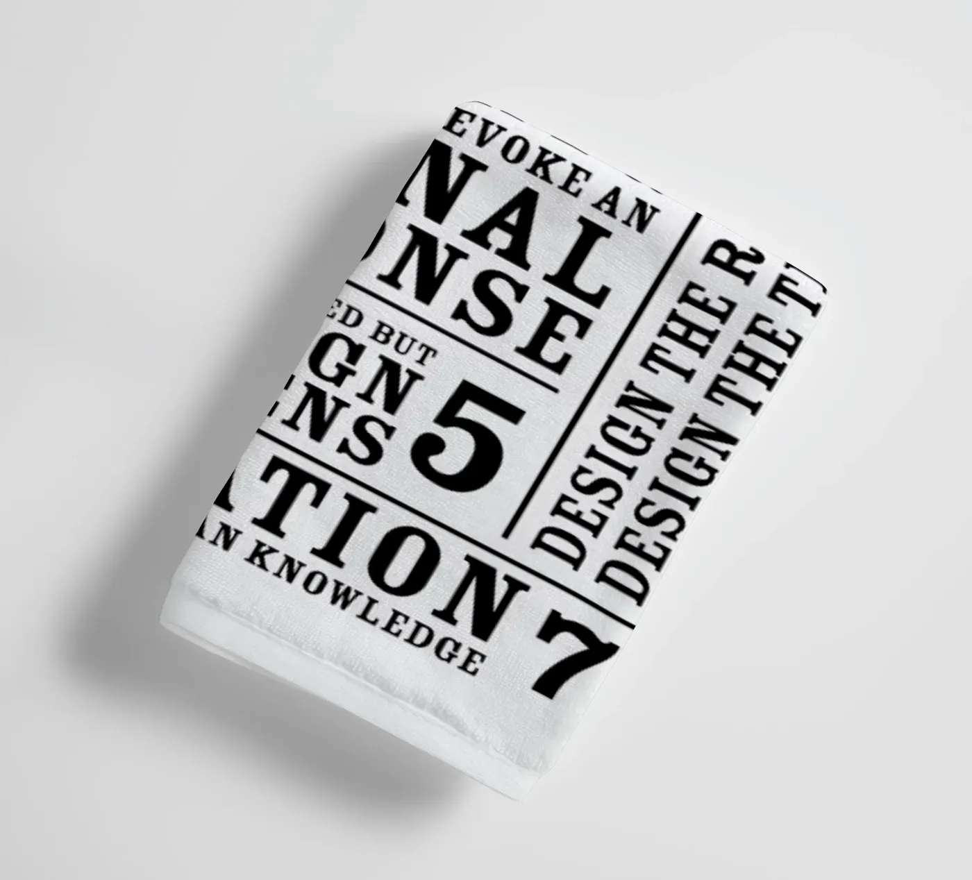 7 Rules towel by Mr Cup