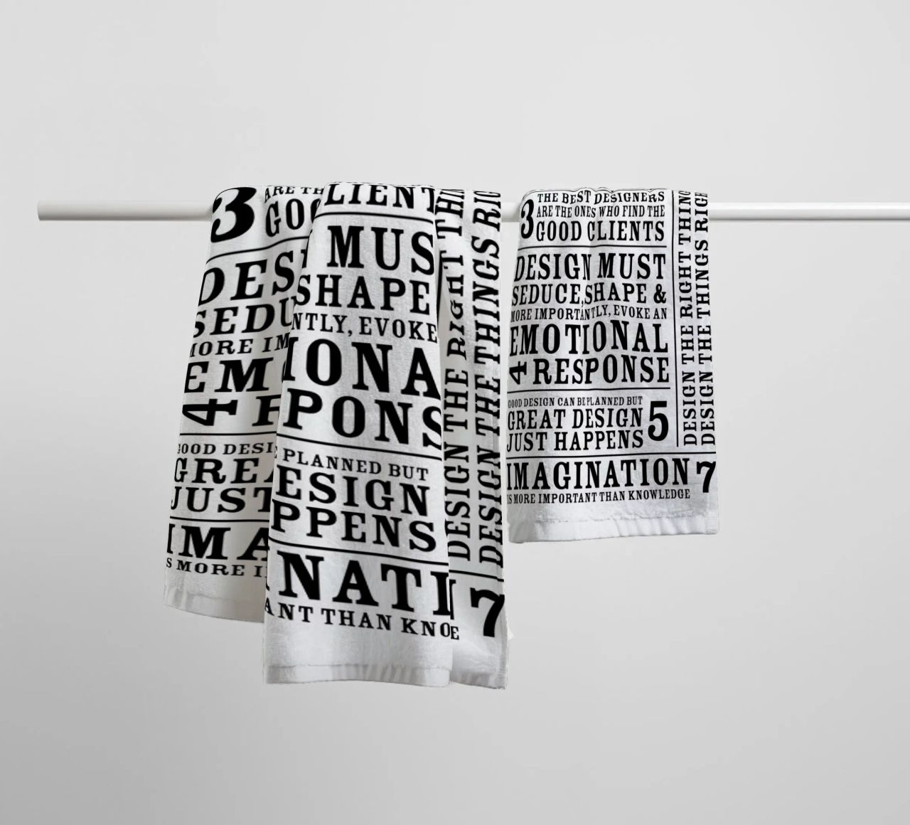 7 Rules serviette de bain de Mr Cup
