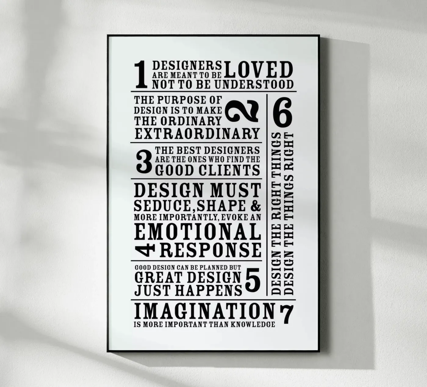 7 Rules Acryl-Glas von Mr Cup