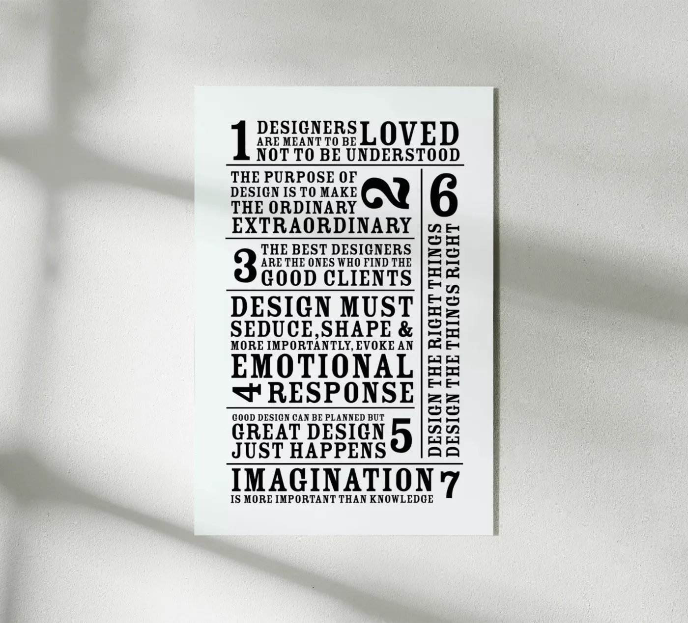 7 Rules Acryl-Glas von Mr Cup