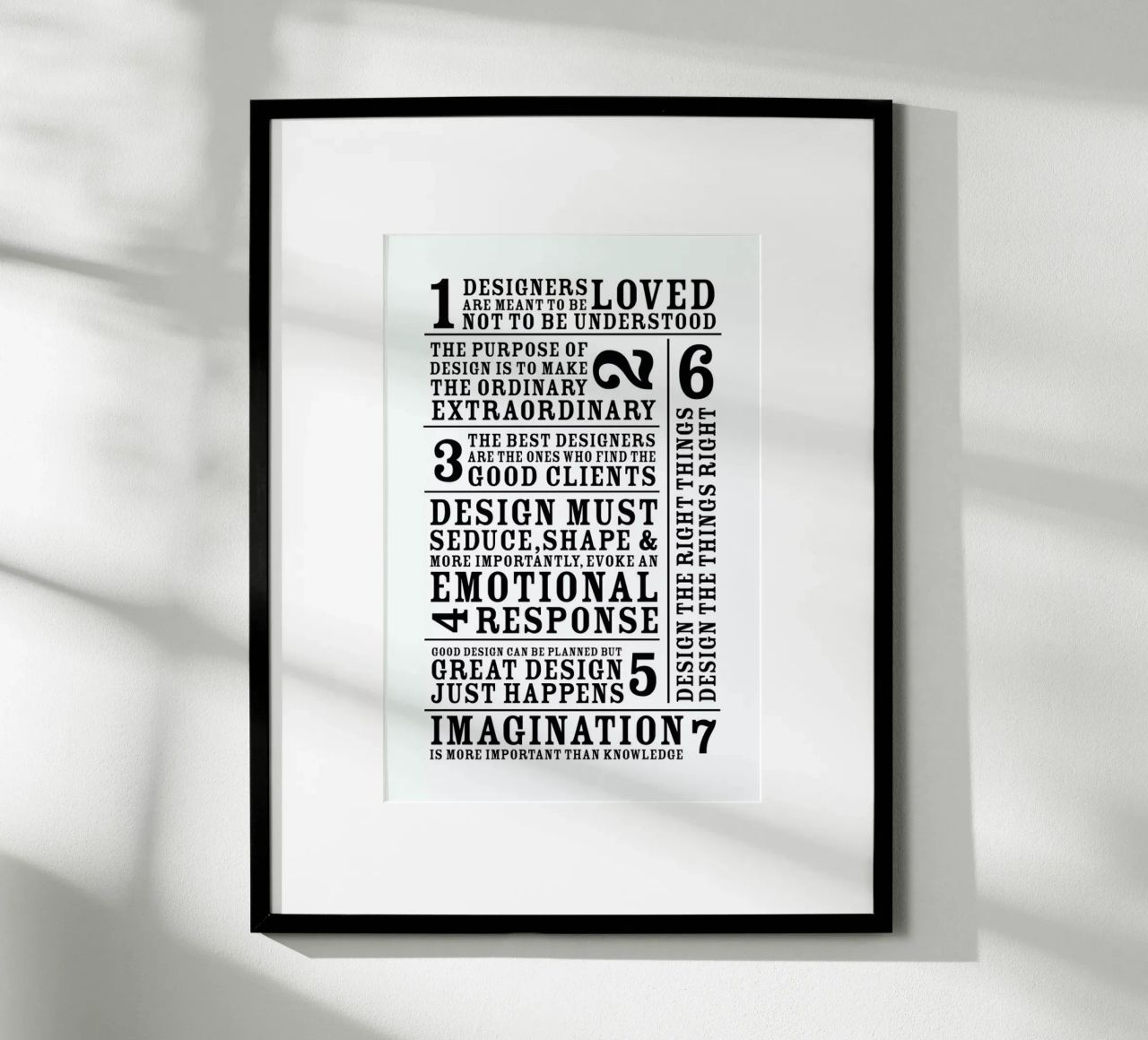7 Rules poster de Mr Cup