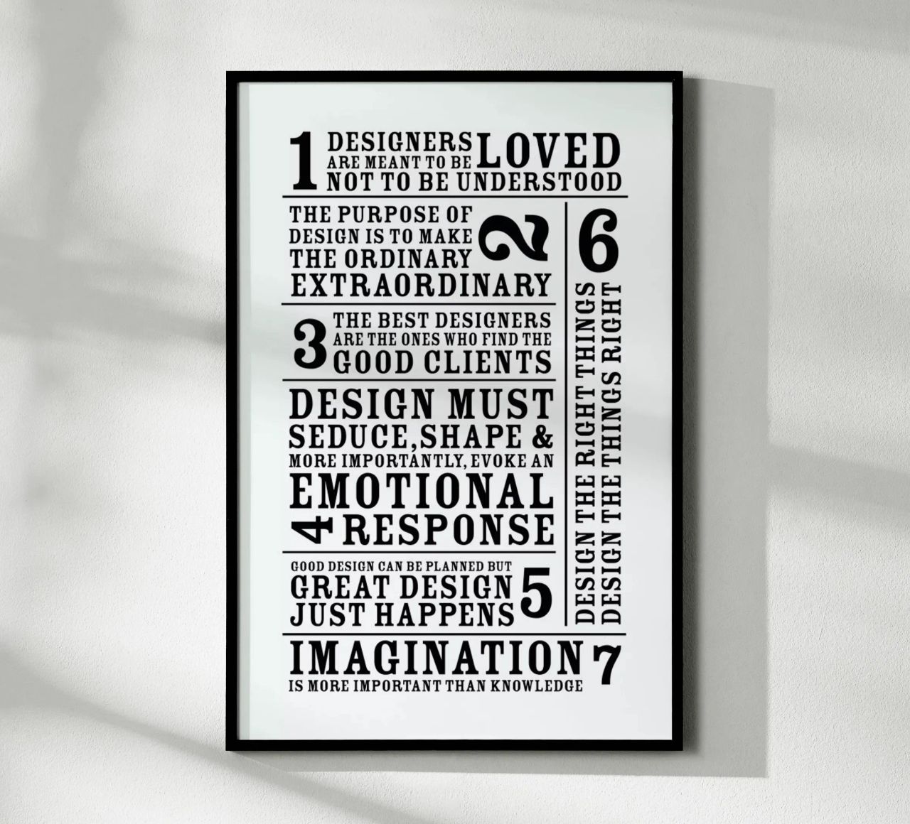 7 Rules poster de Mr Cup