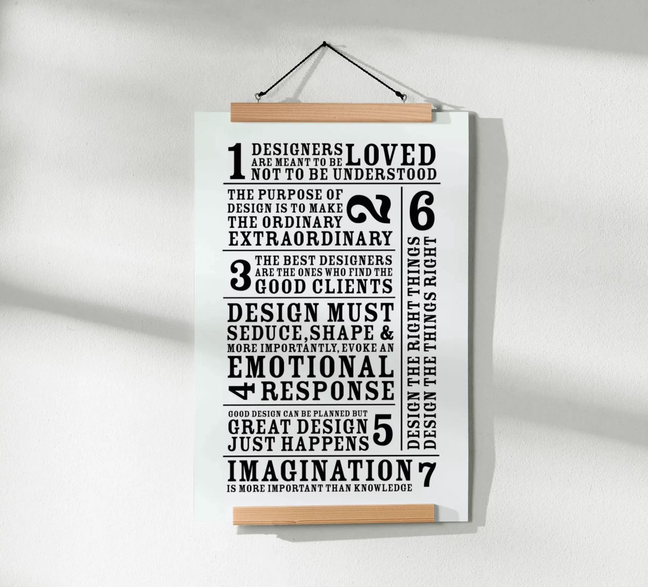 7 Rules poster de Mr Cup