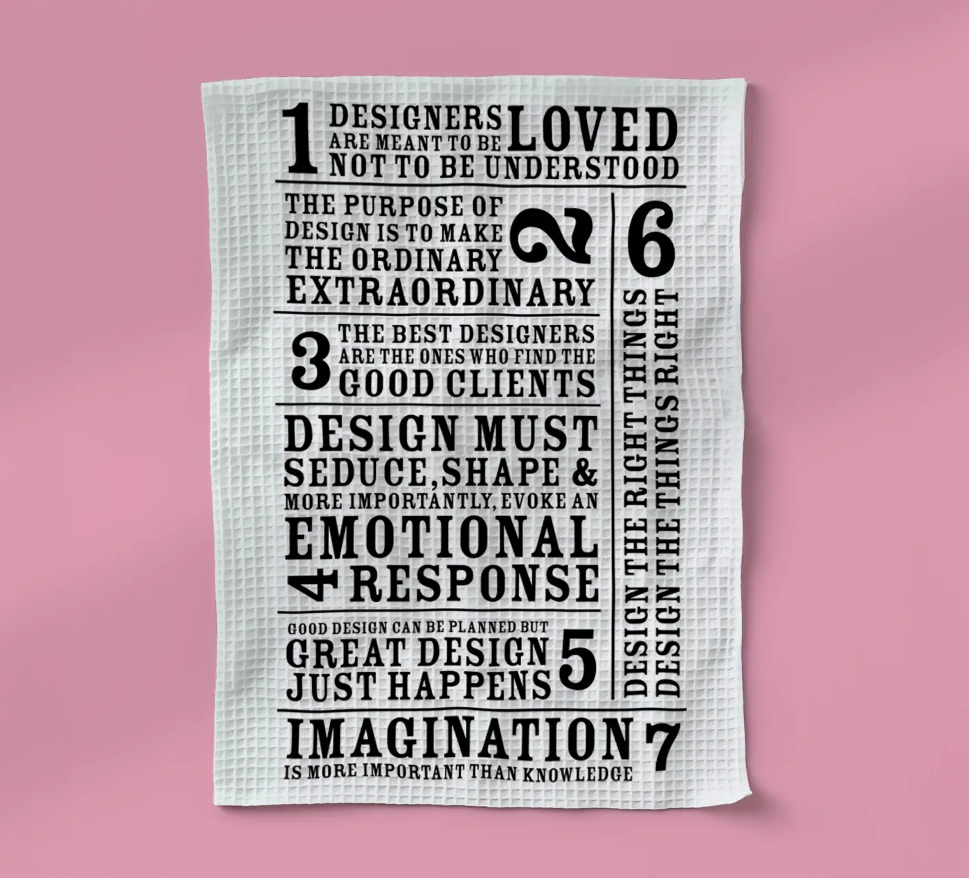 7 Rules torchon de Mr Cup