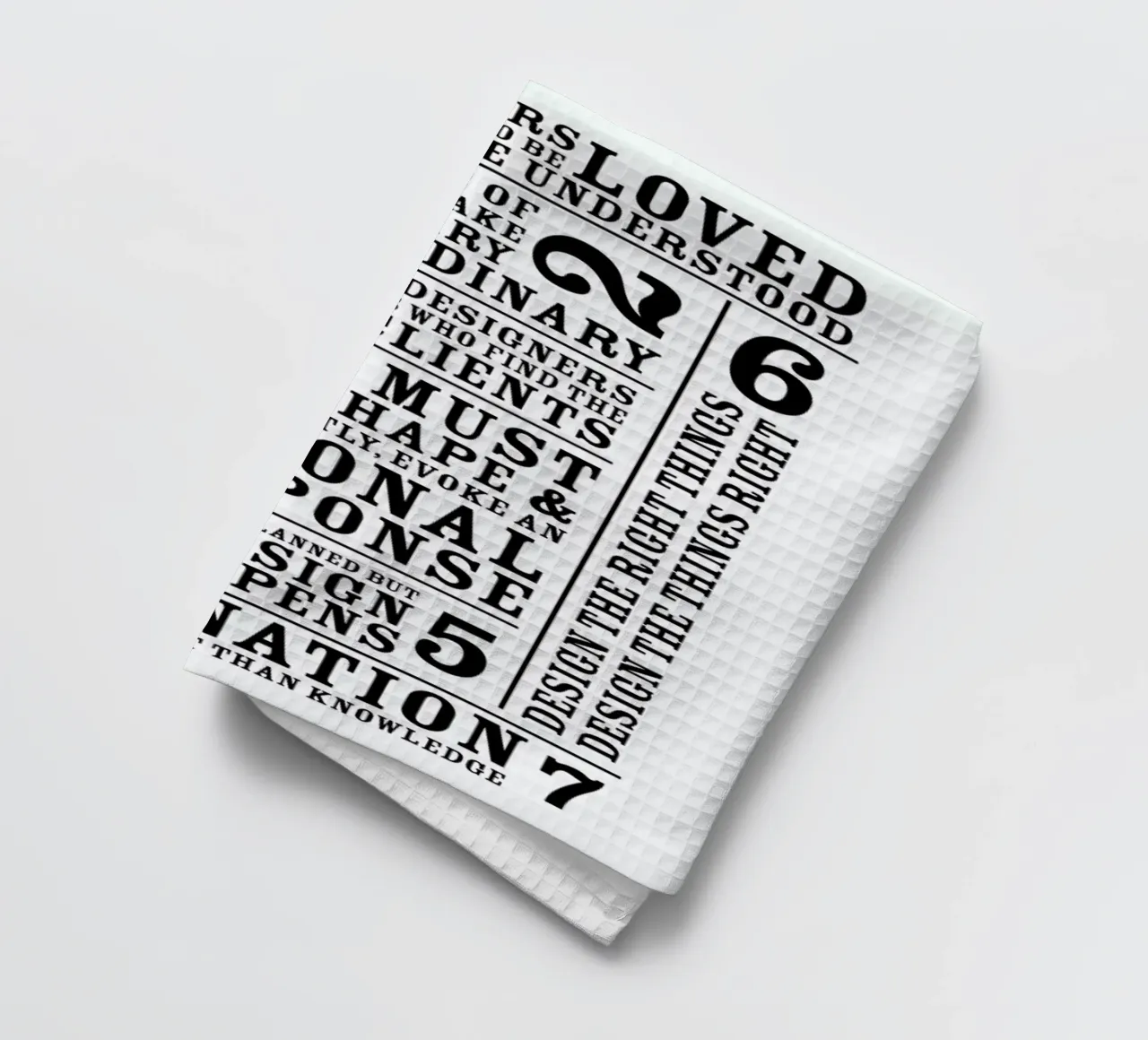 7 Rules torchon de Mr Cup