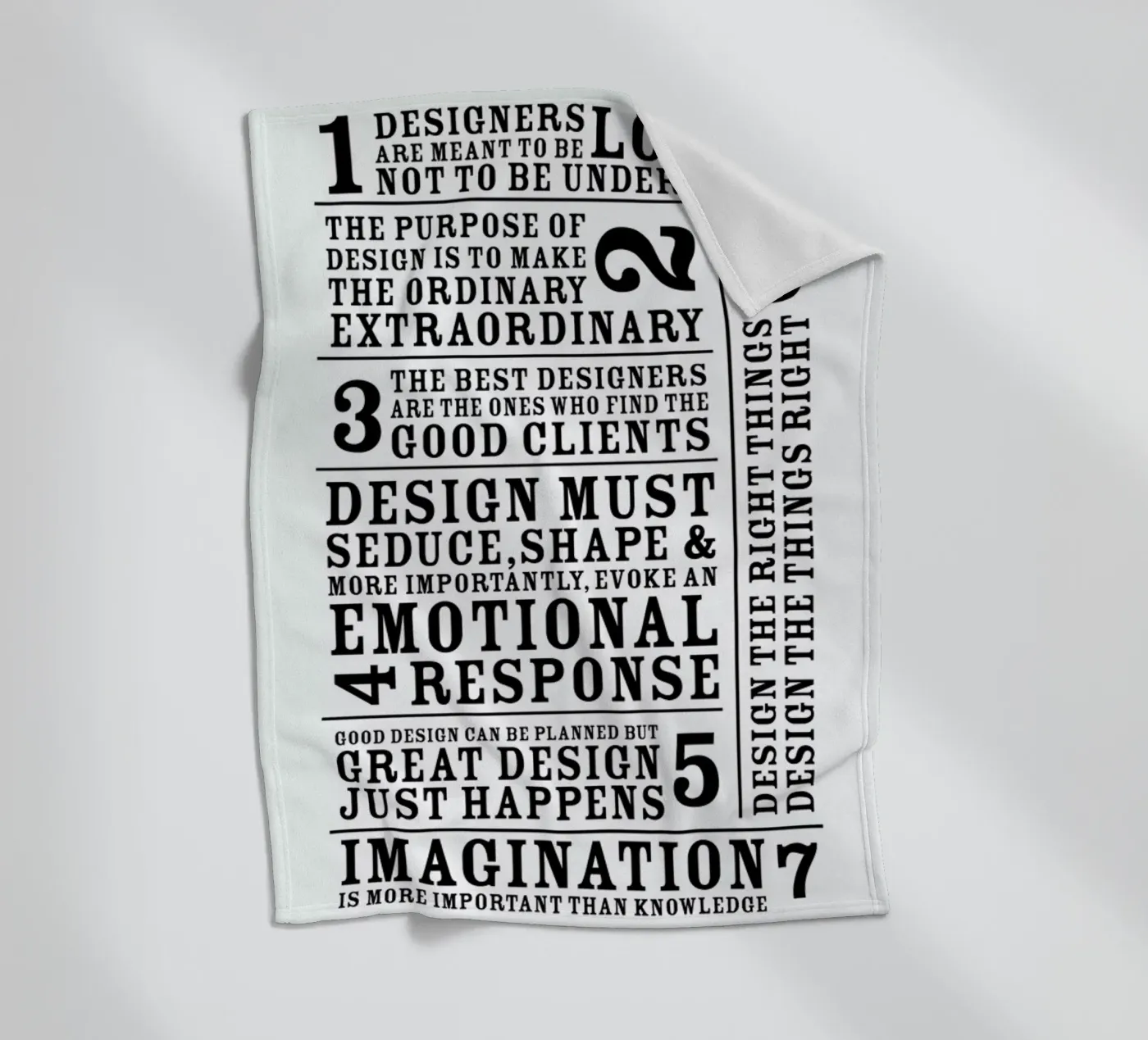 7 Rules Fleecedecke von Mr Cup