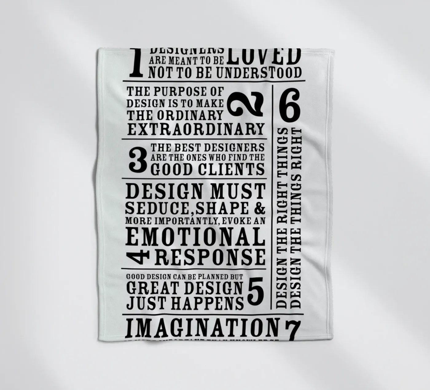 7 Rules Fleecedecke von Mr Cup