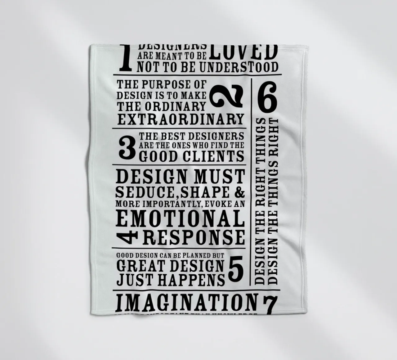 7 Rules Fleecedecke von Mr Cup