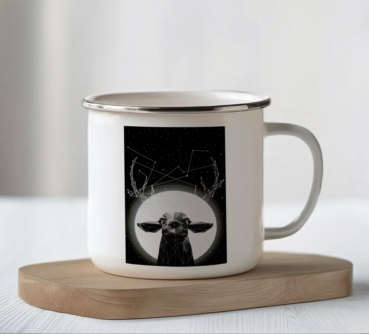 The Banyan Deer tazza in smalto da Davies Babies