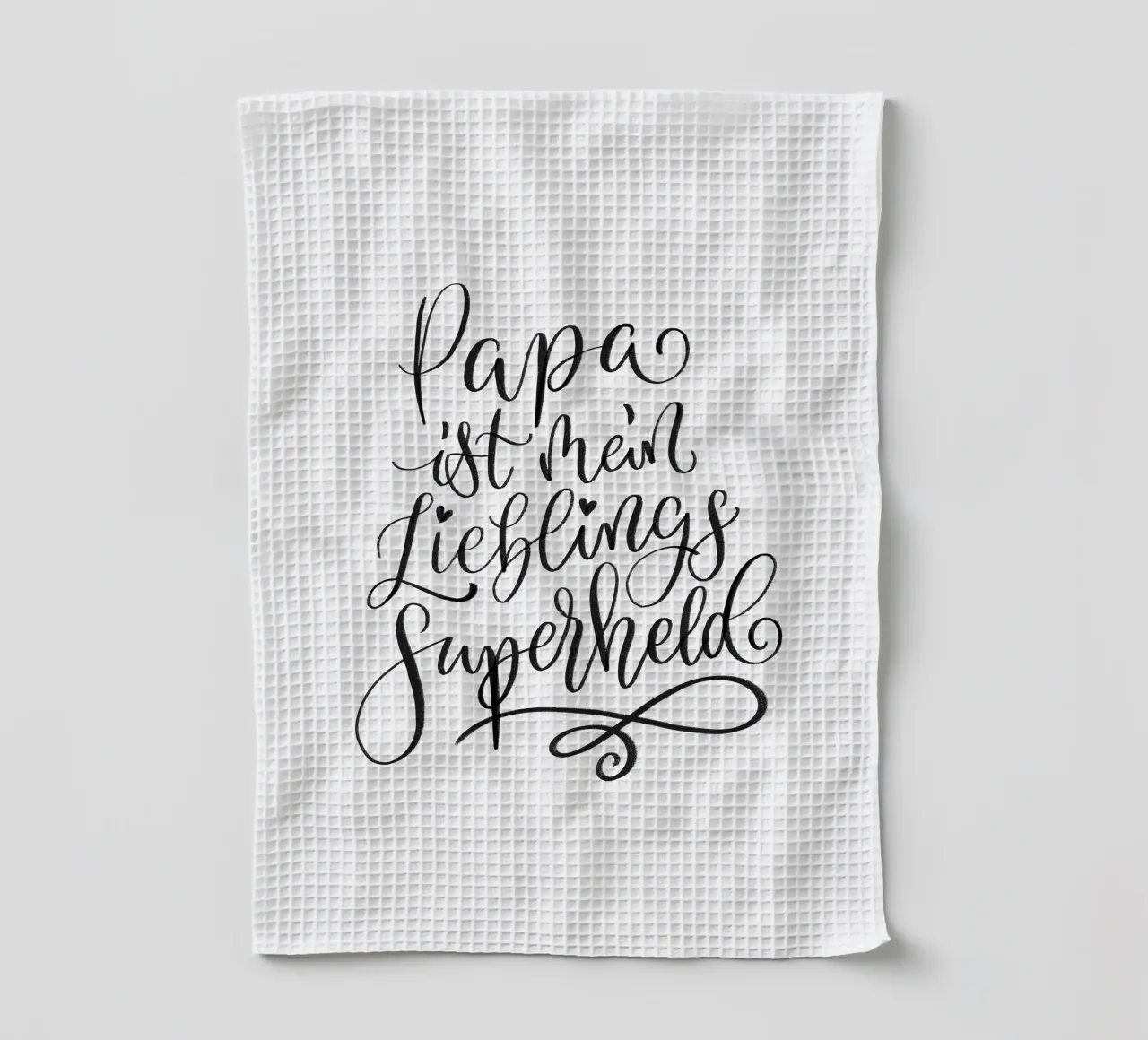 Papà è il mio supereroe preferito. canovaccio da cucina da CalliLetters