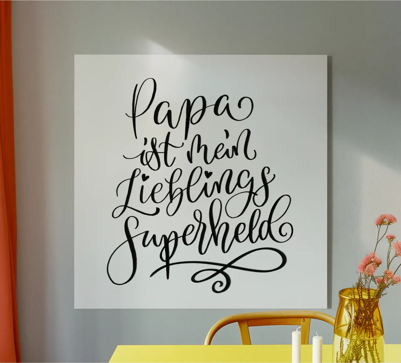 Papà è il mio supereroe preferito. plexiglass da CalliLetters