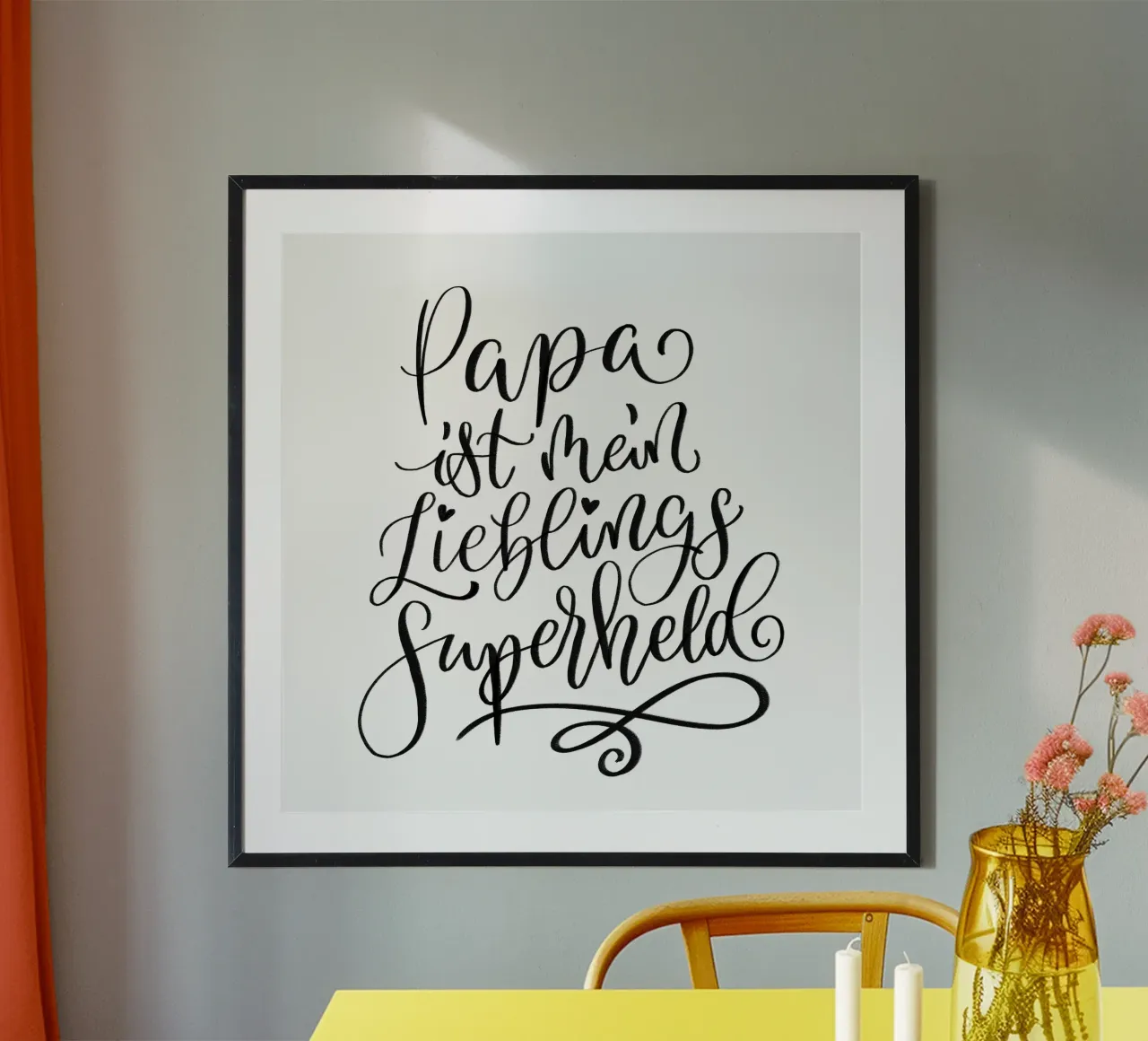 Papà è il mio supereroe preferito. carta hahnemühle da CalliLetters