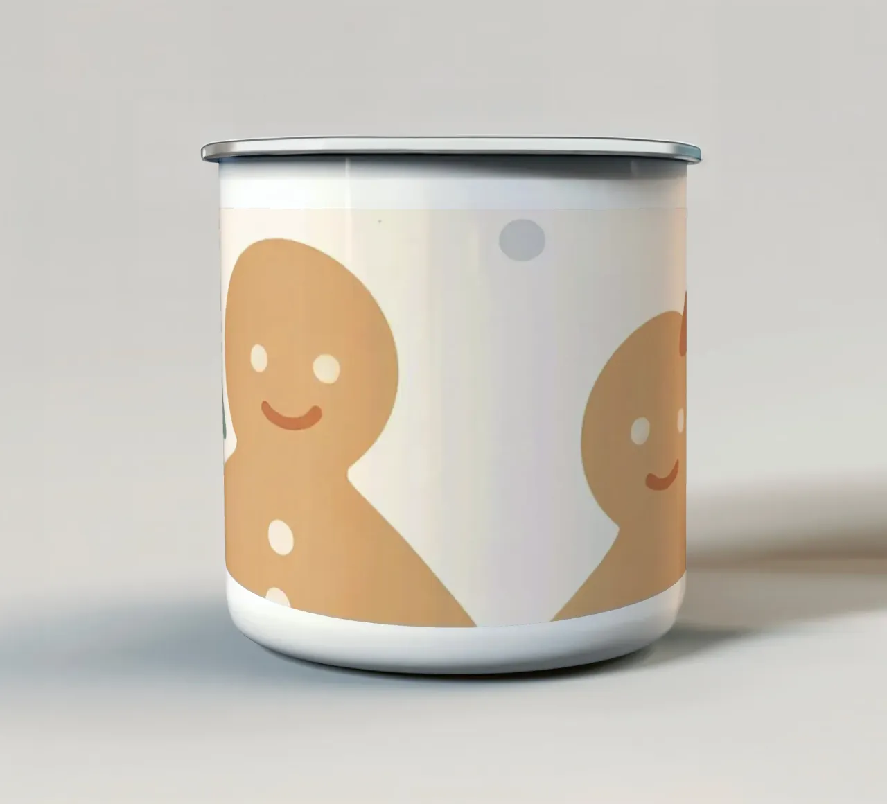 Amore di pan di zenzero tazza in smalto da Nordic Noel Studio