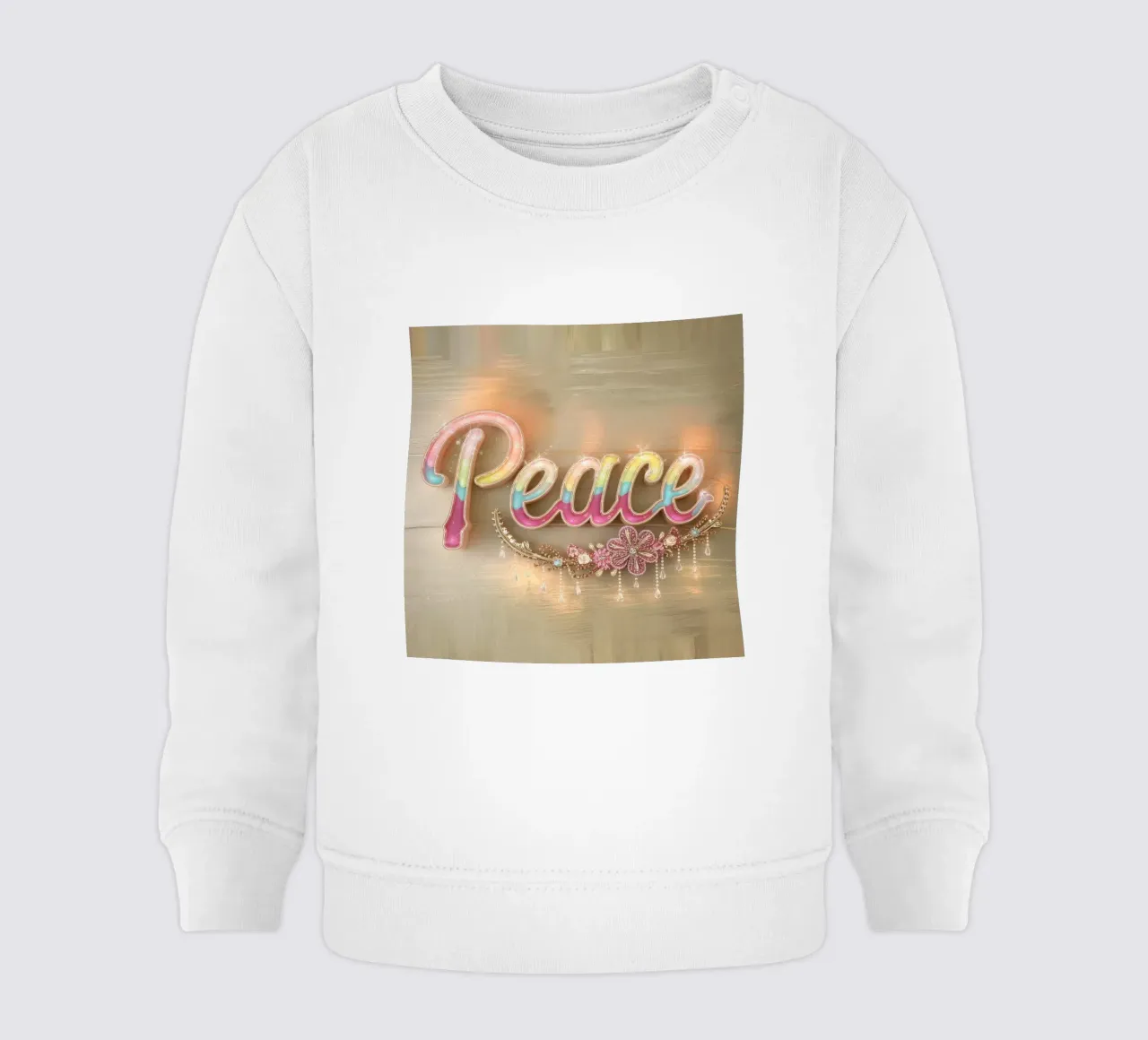 Pace e amore felpa neonato da dinem