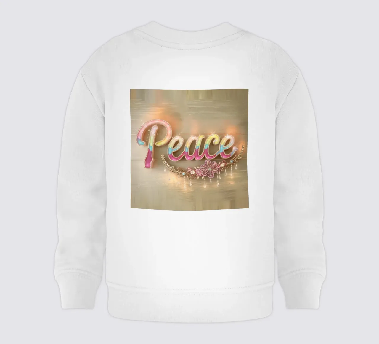 Pace e amore felpa neonato da dinem