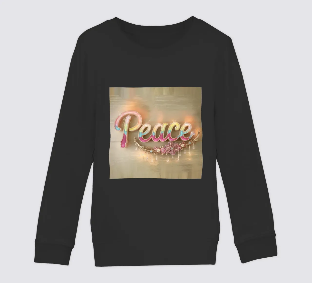 Pace e amore felpa bambino da dinem