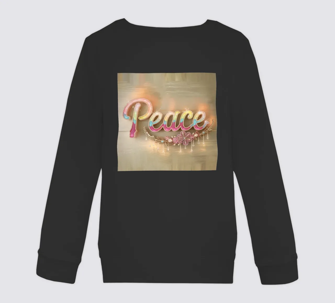 Pace e amore felpa bambino da dinem