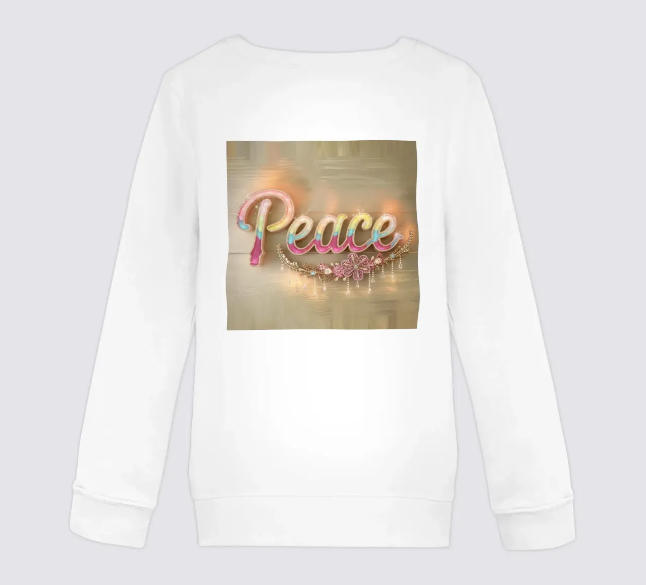 Pace e amore felpa bambino da dinem