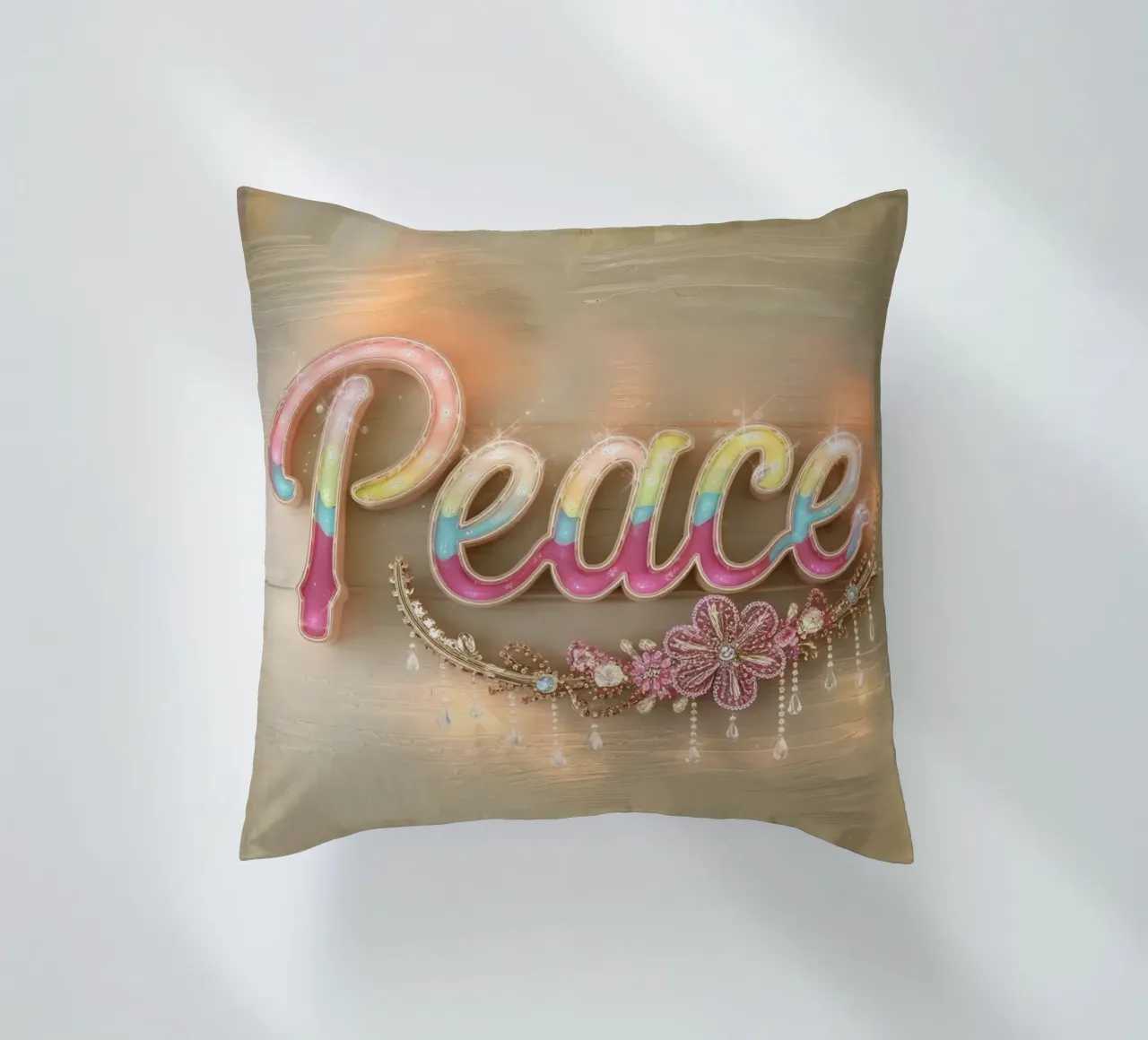 Pace e amore cuscino da dinem