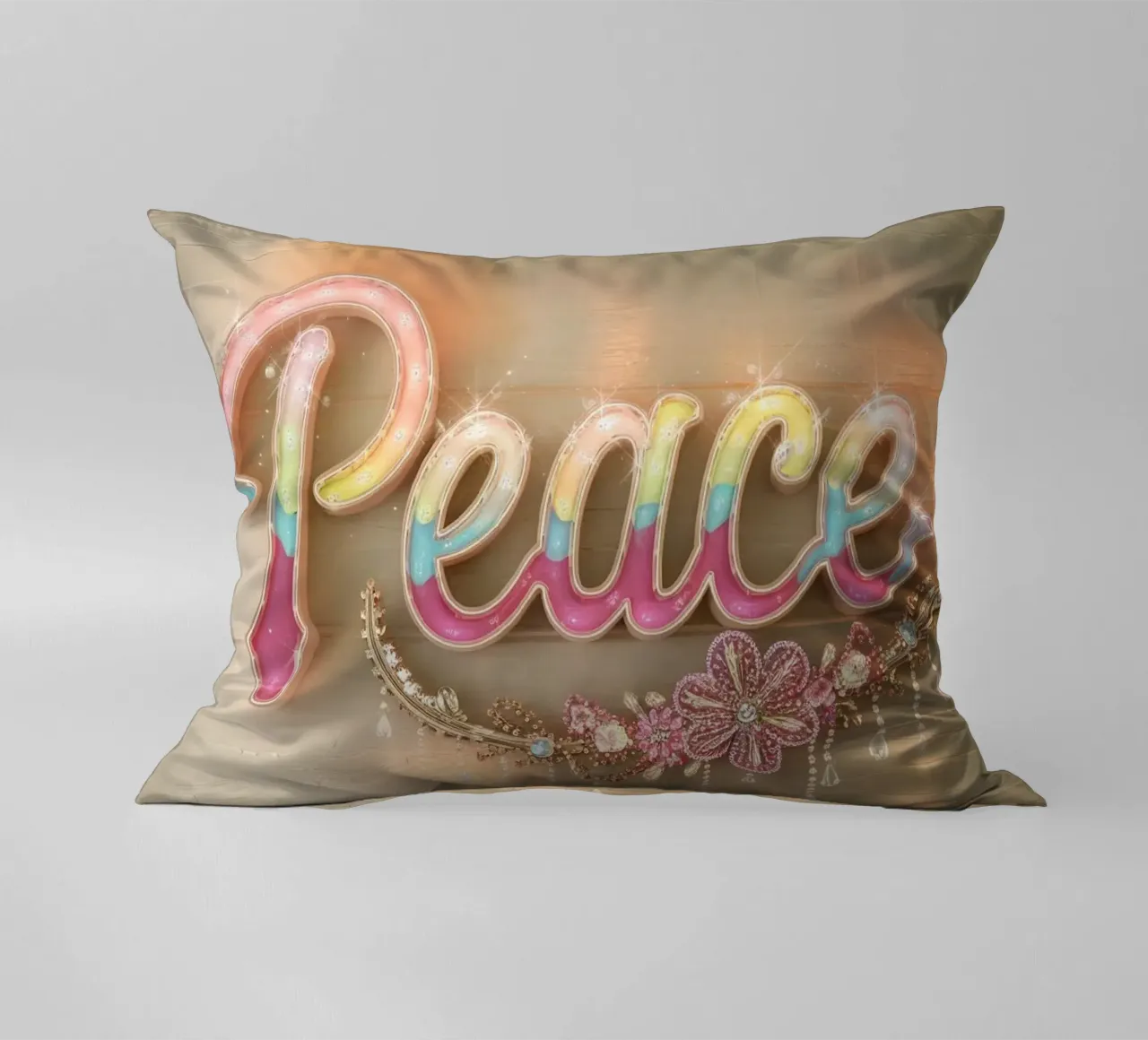 Pace e amore cuscino da dinem