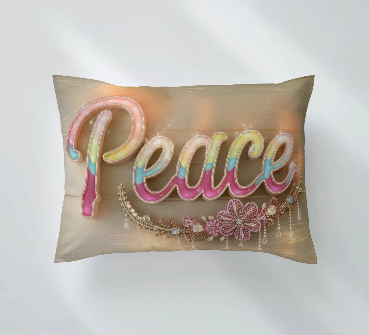Pace e amore cuscino da dinem