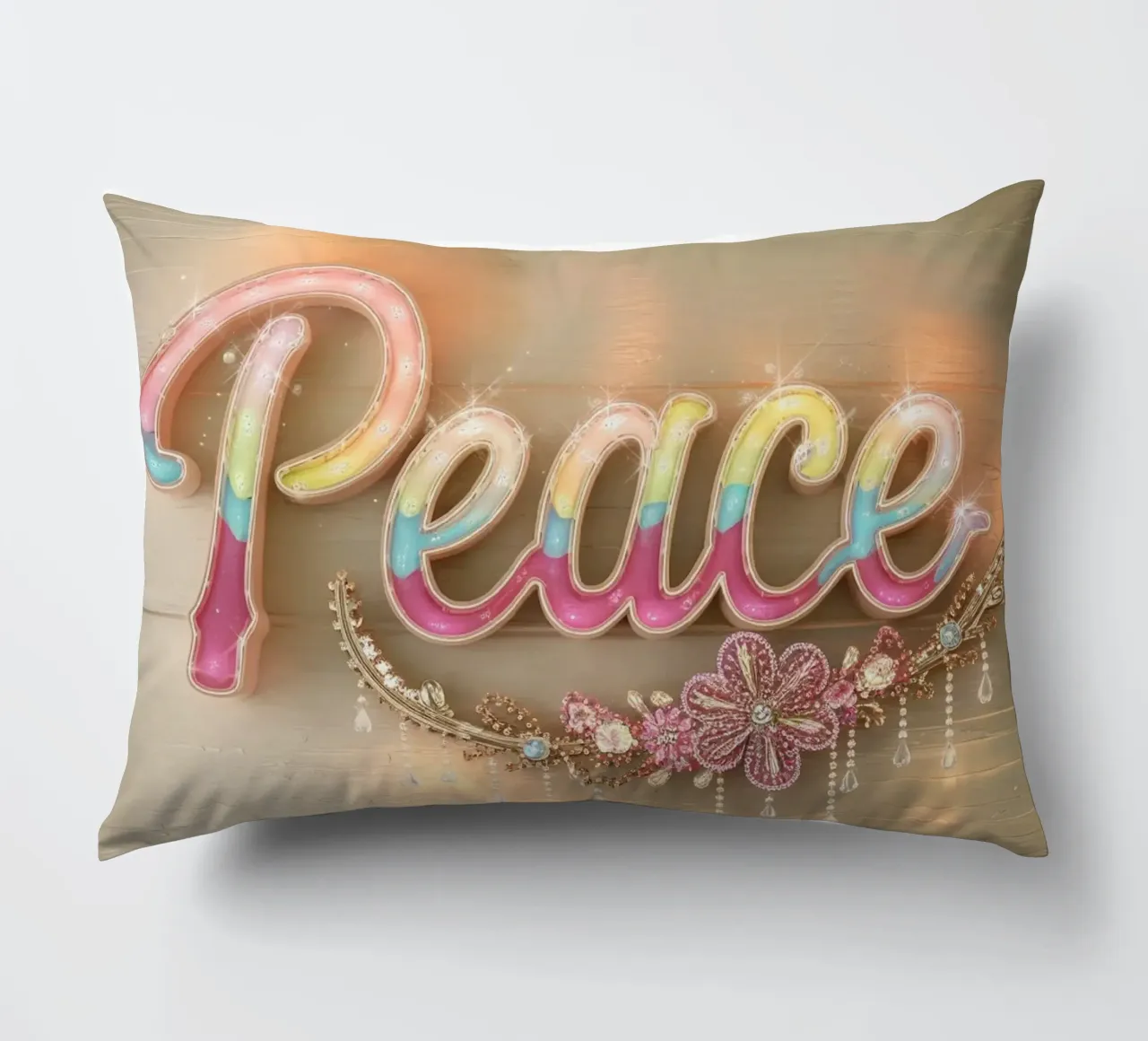 Pace e amore cuscino da dinem