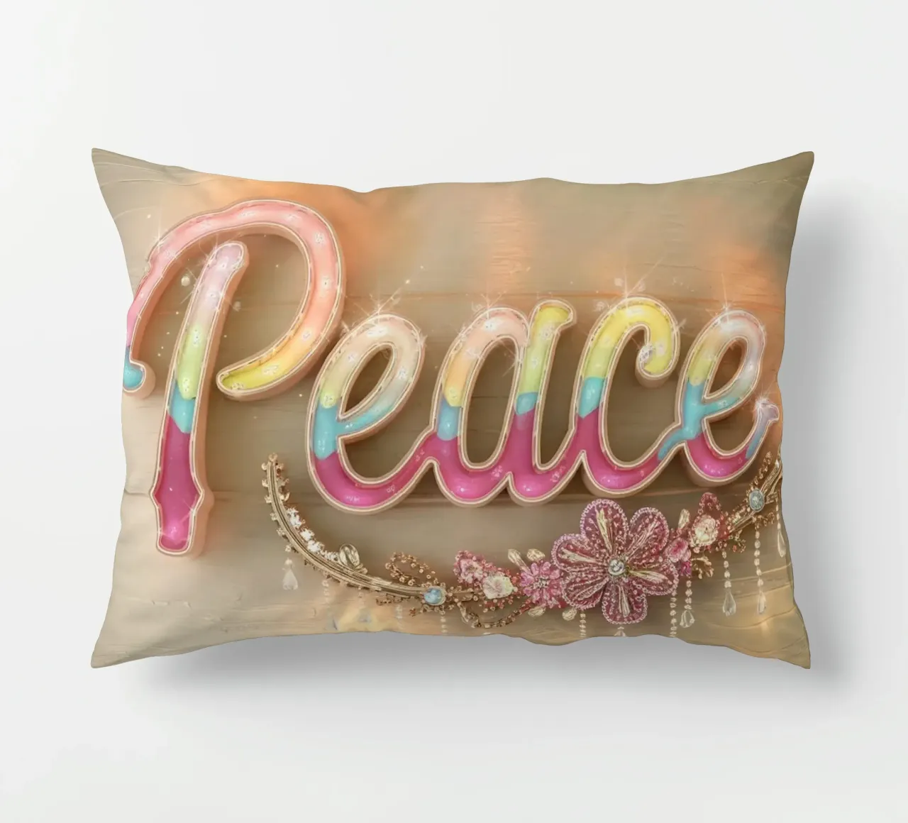 Pace e amore cuscino da dinem
