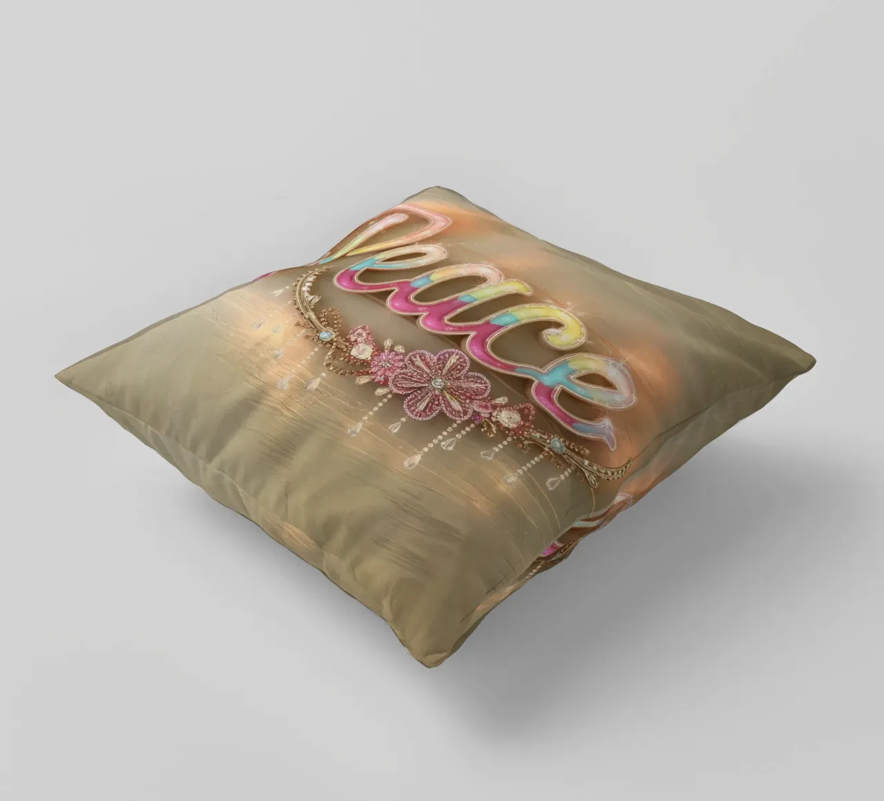 Pace e amore cuscino da dinem