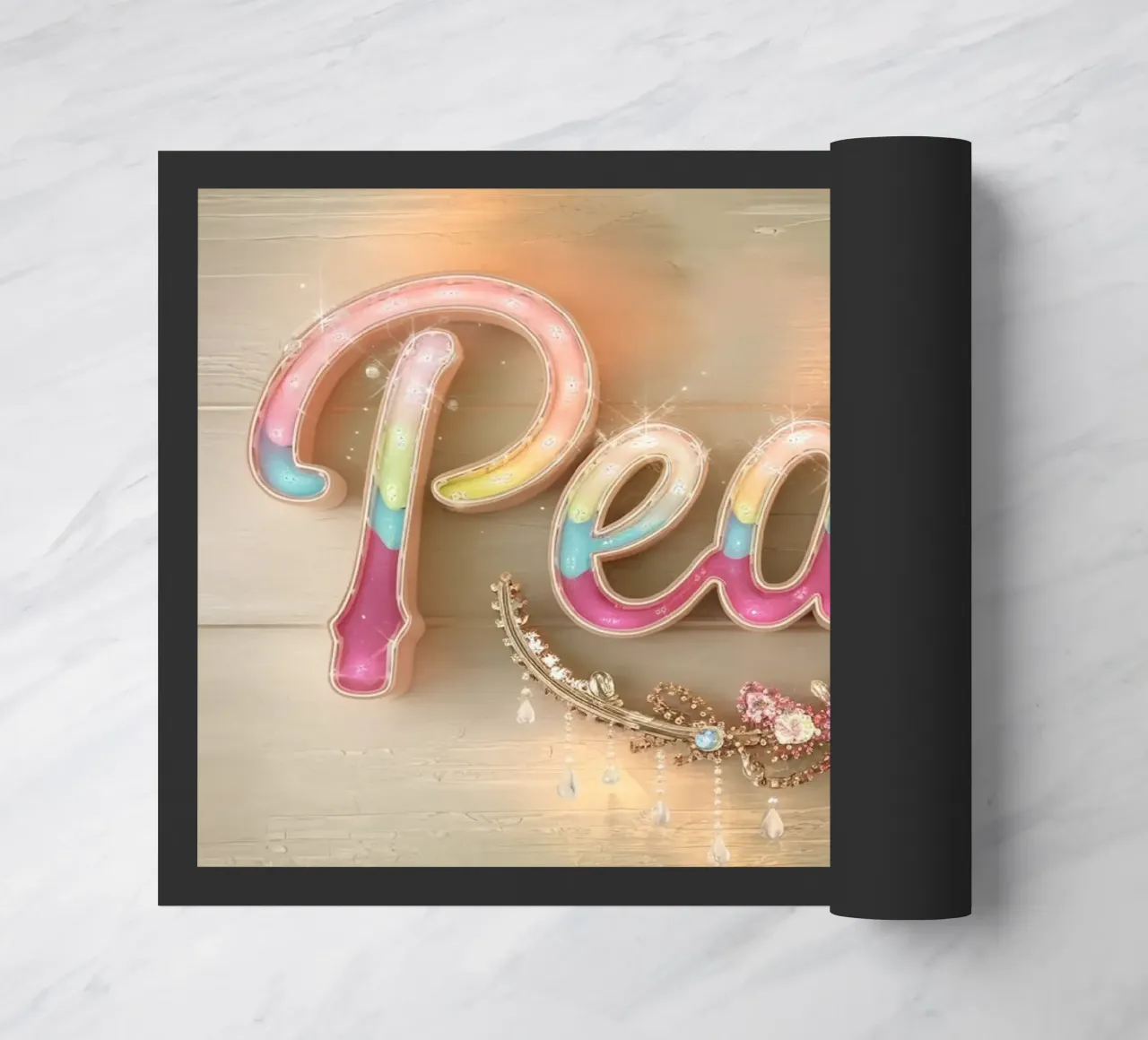 Pace e amore zerbino da dinem