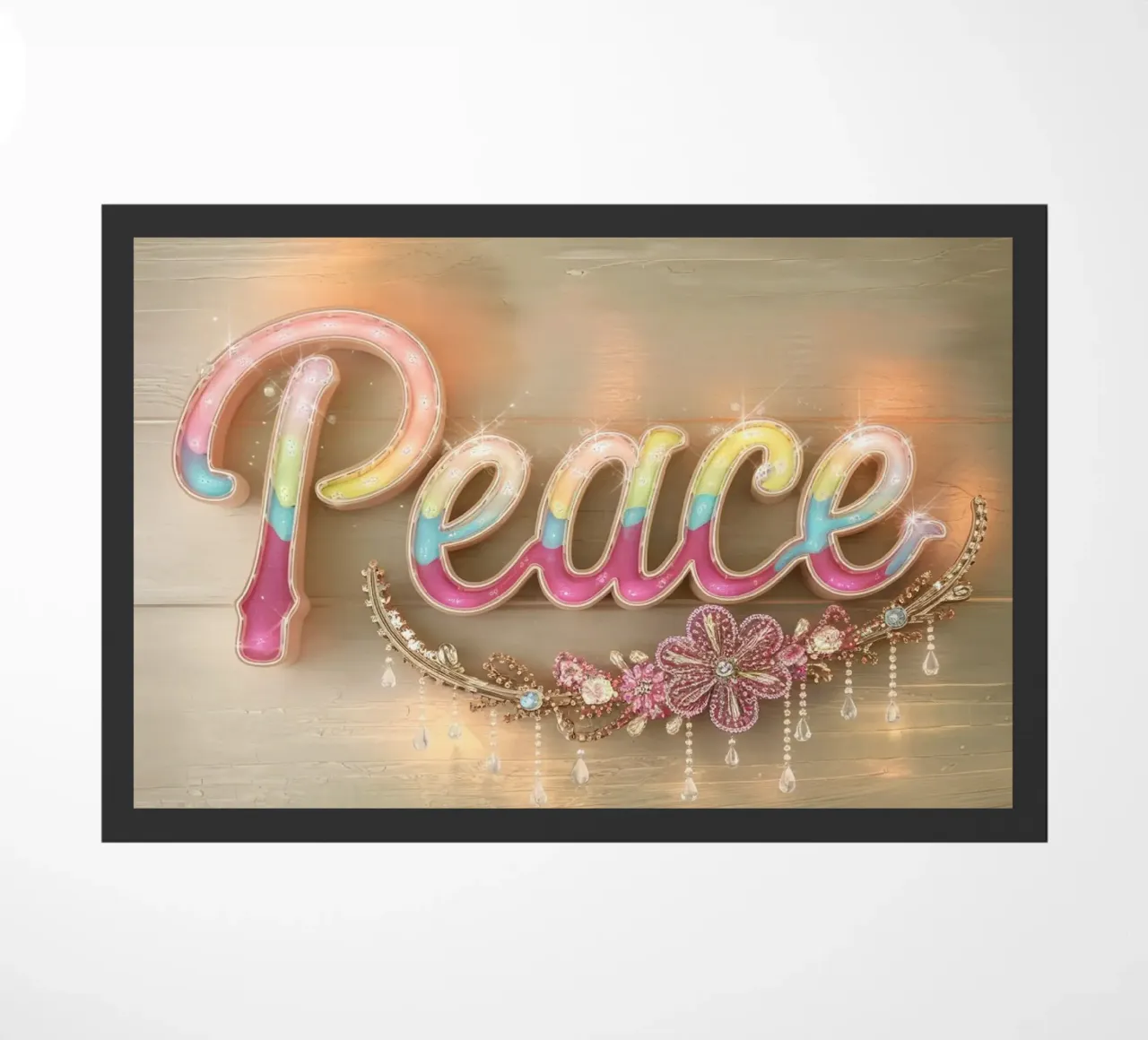 Pace e amore zerbino da dinem