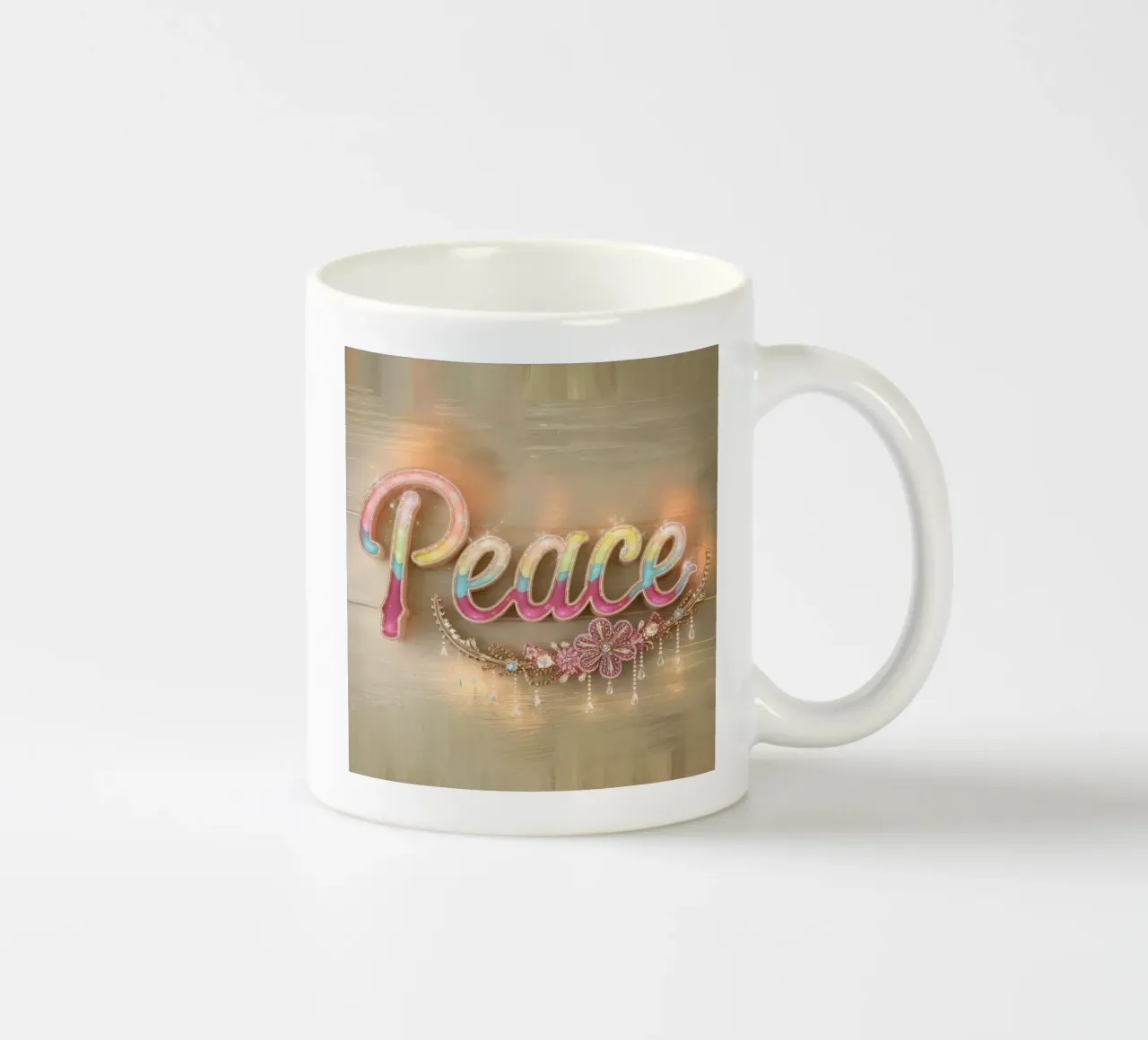 Pace e amore tazza in ceramica da dinem