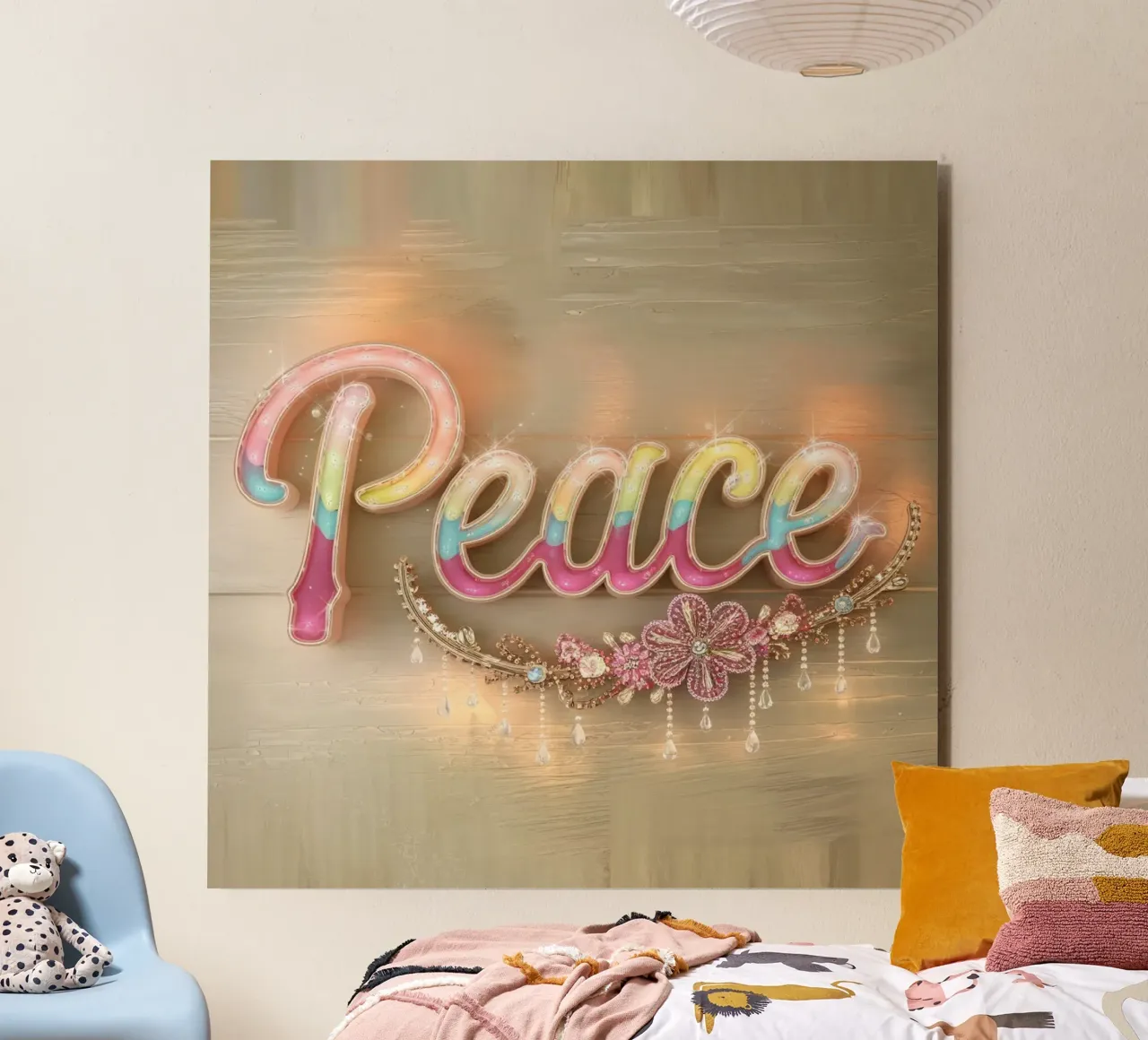 Pace e amore alluminio dibond da dinem