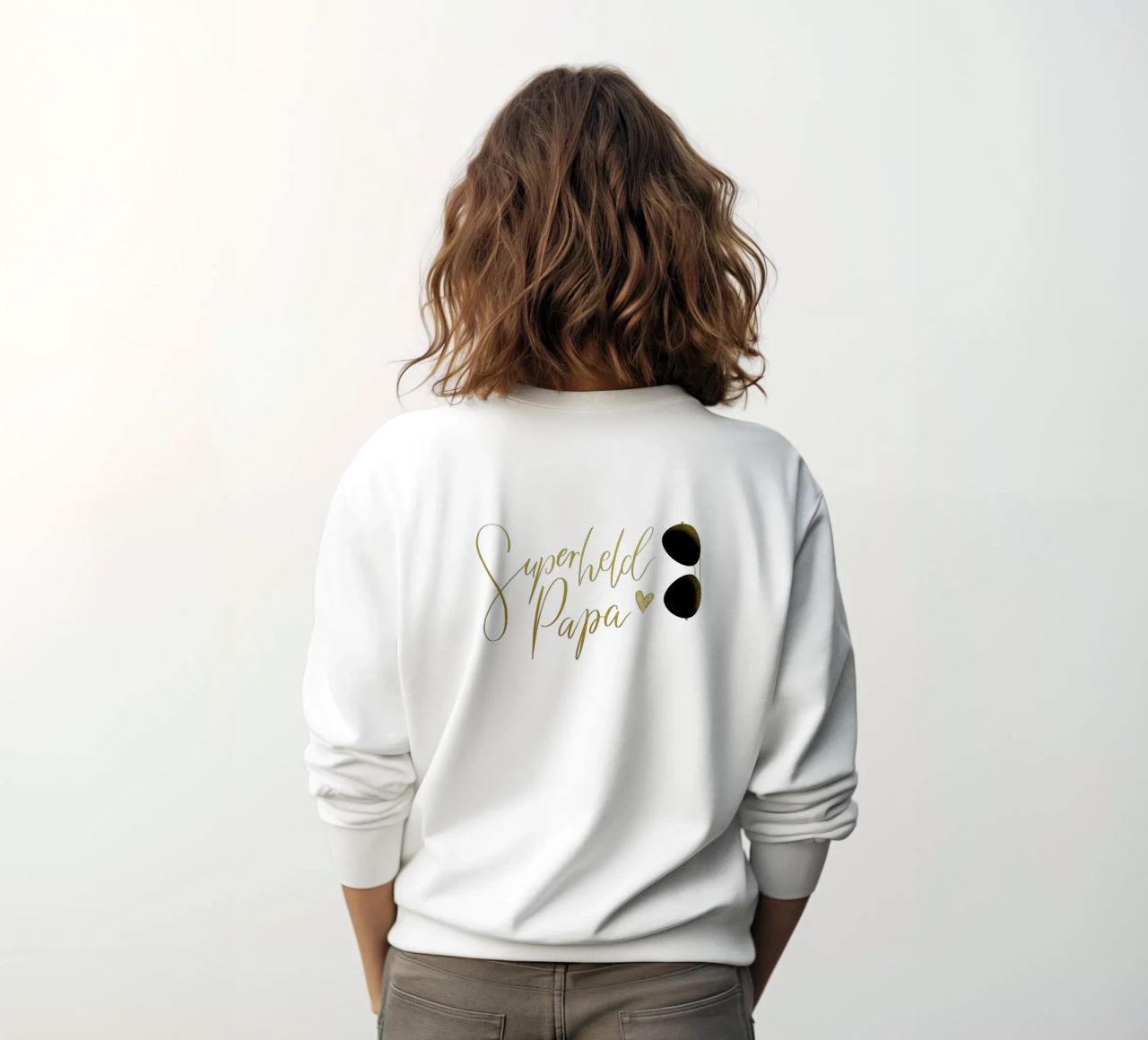 Superheld vader. Personaliseer je ontwerp voor je vader. sweatshirt van CalliLetters