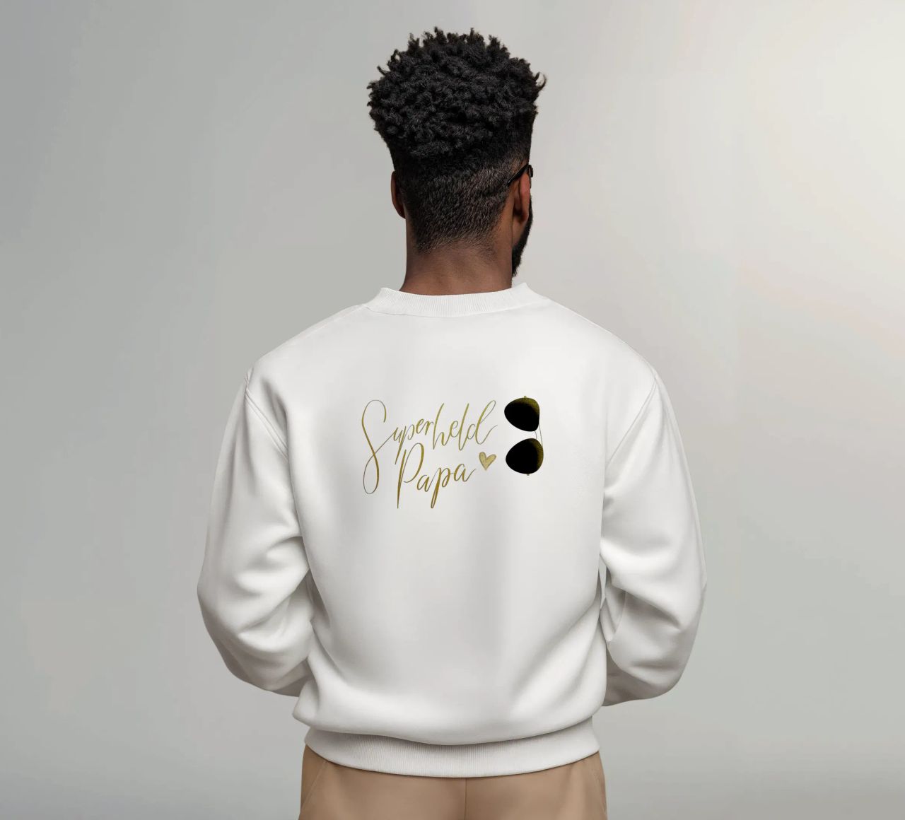 Superheld vader. Personaliseer je ontwerp voor je vader. sweatshirt van CalliLetters